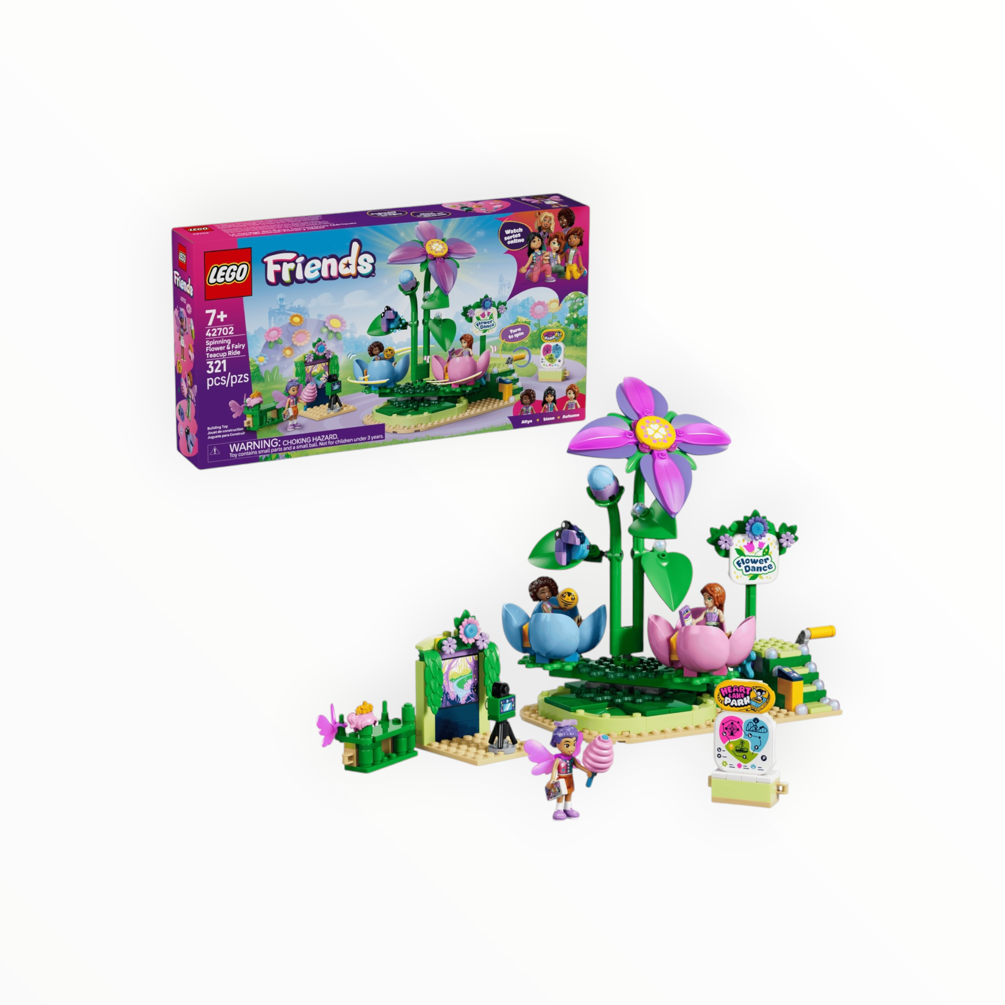 42702 Friends Spinning Flower & Fairy Teacup Ride