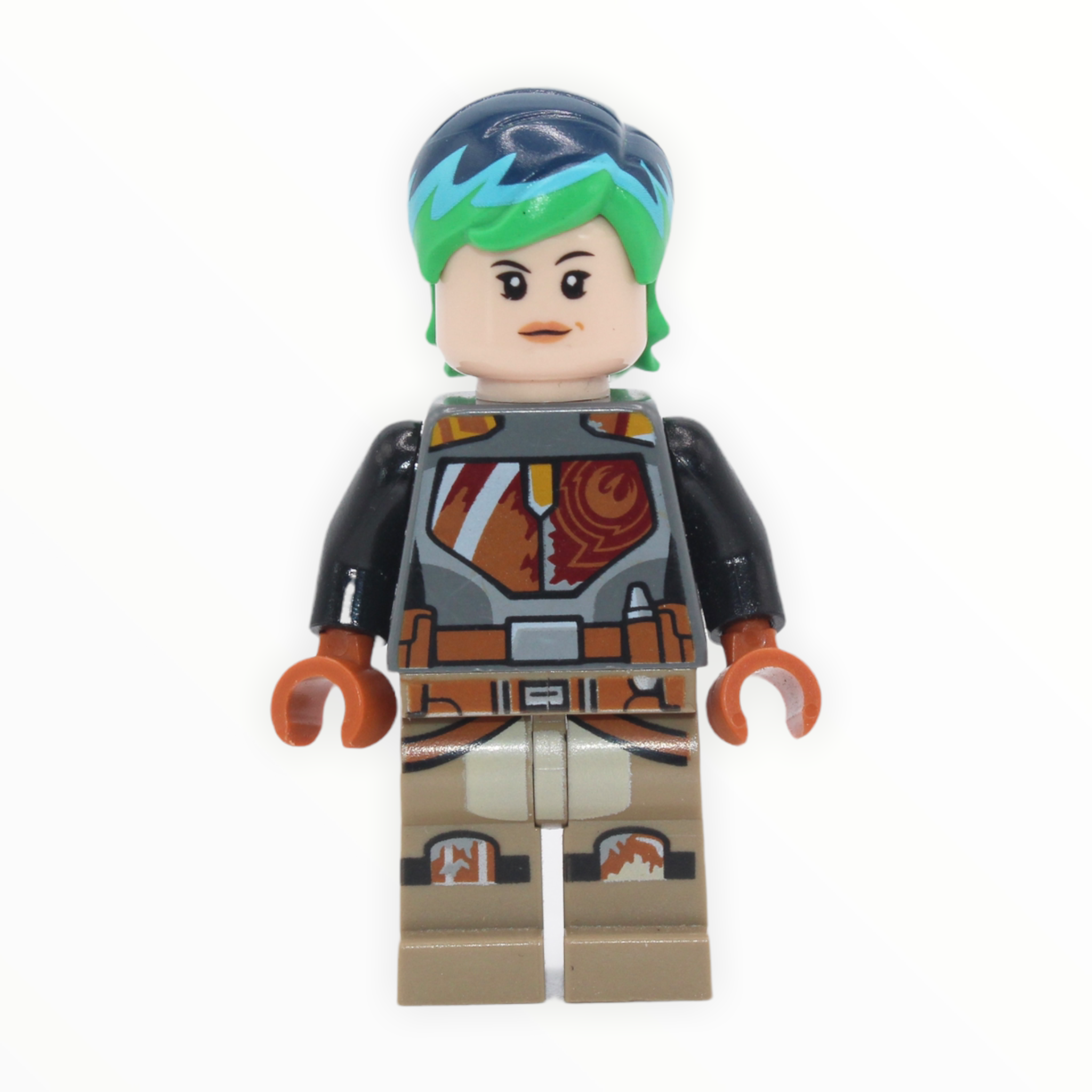 Sabine Wren (bright green and dark blue hair)