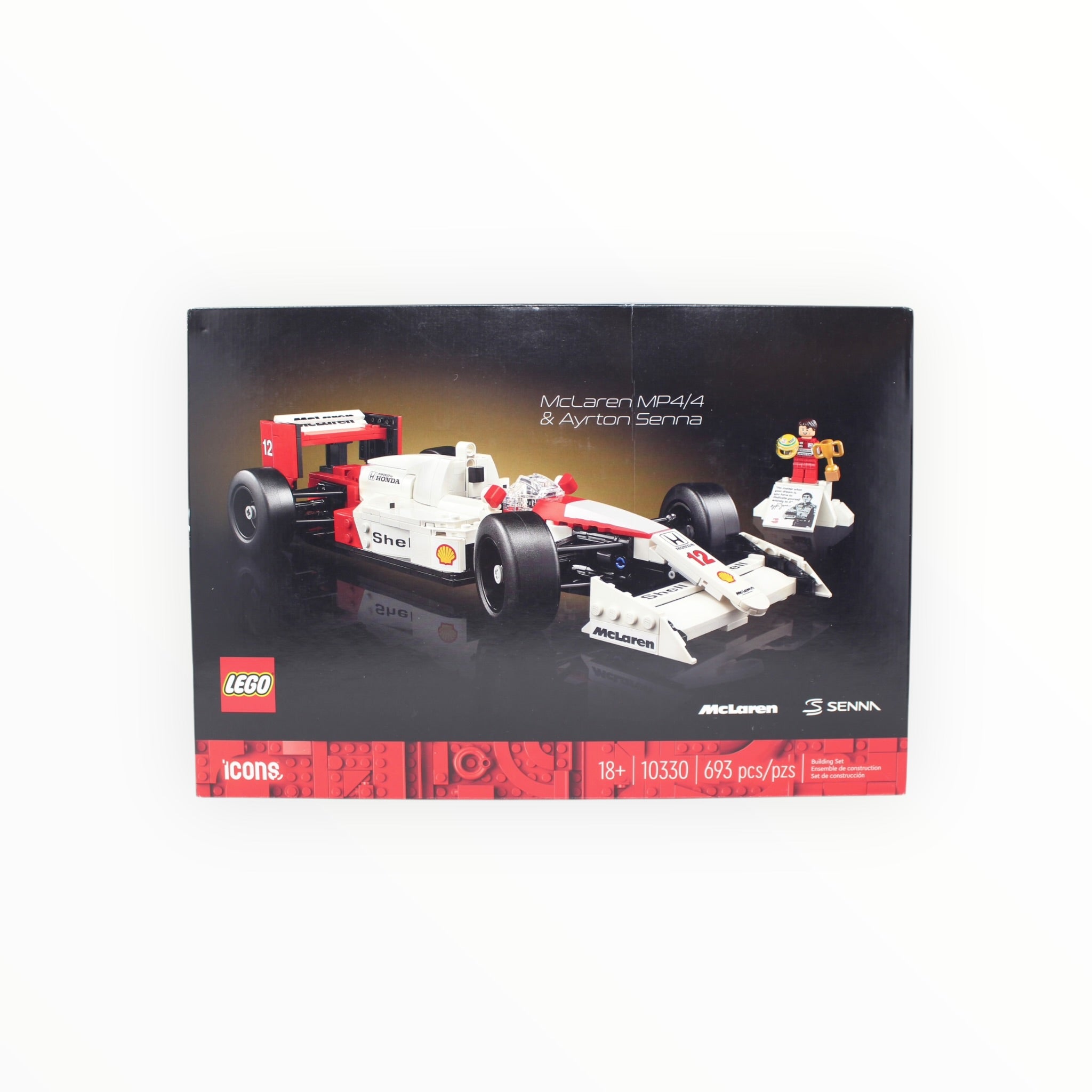 10330 Icons McLaren MP4/4 & Ayrton Senna (some box damage)