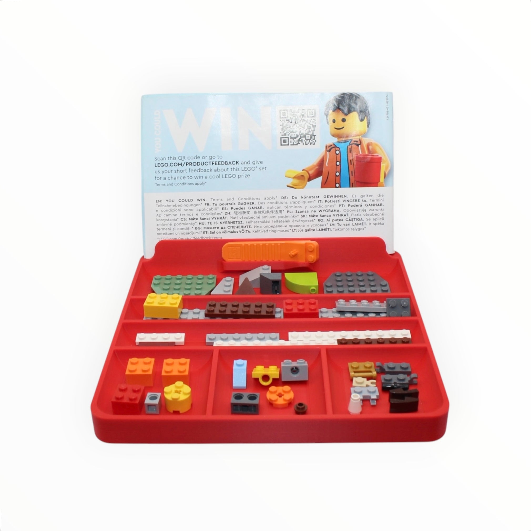 Brick Bees Building Tray Organizer - Yellow