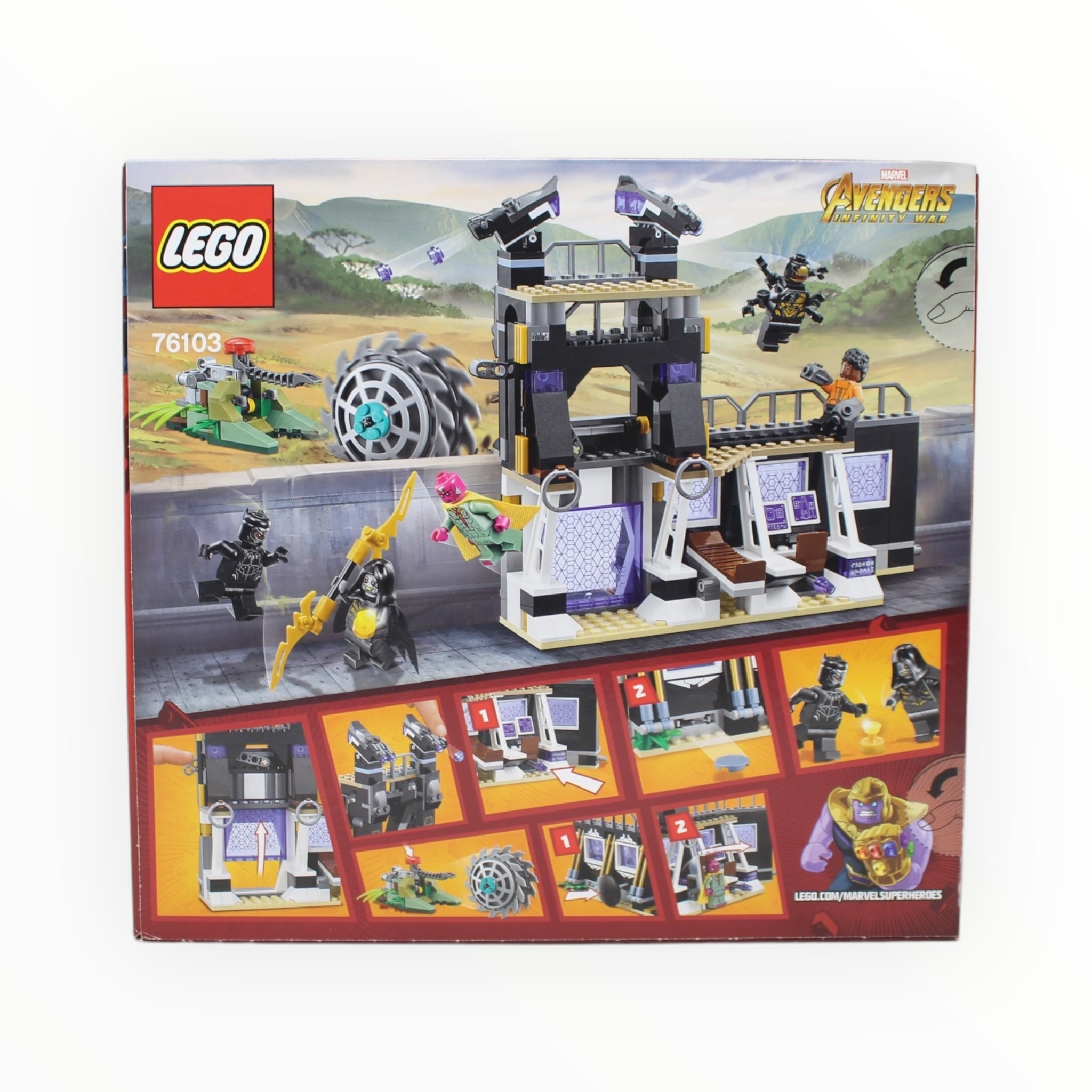 Retired Set 76103 Marvel Super Heroes Corvus Glaive Thresher Attack (damaged box)