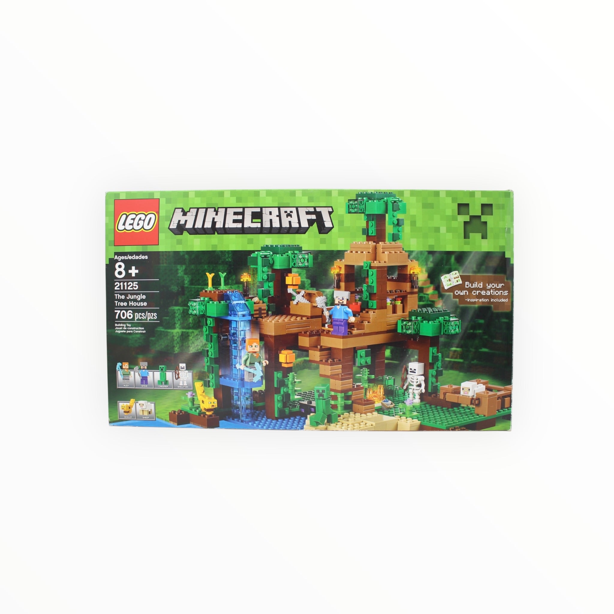 Certified Used Set 21125 Minecraft The Jungle Tree House (bags 2-4 sealed)