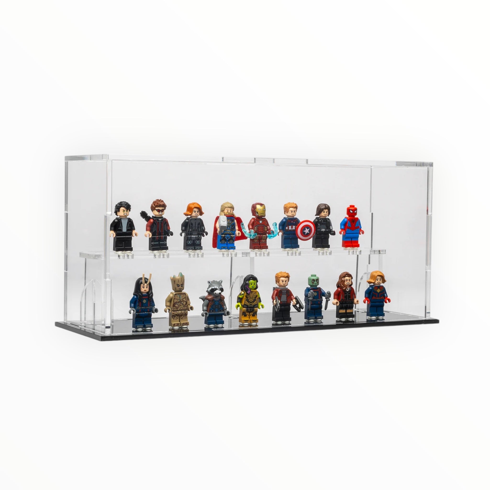 Brickshell Podium Display Case - 20 Minifigures