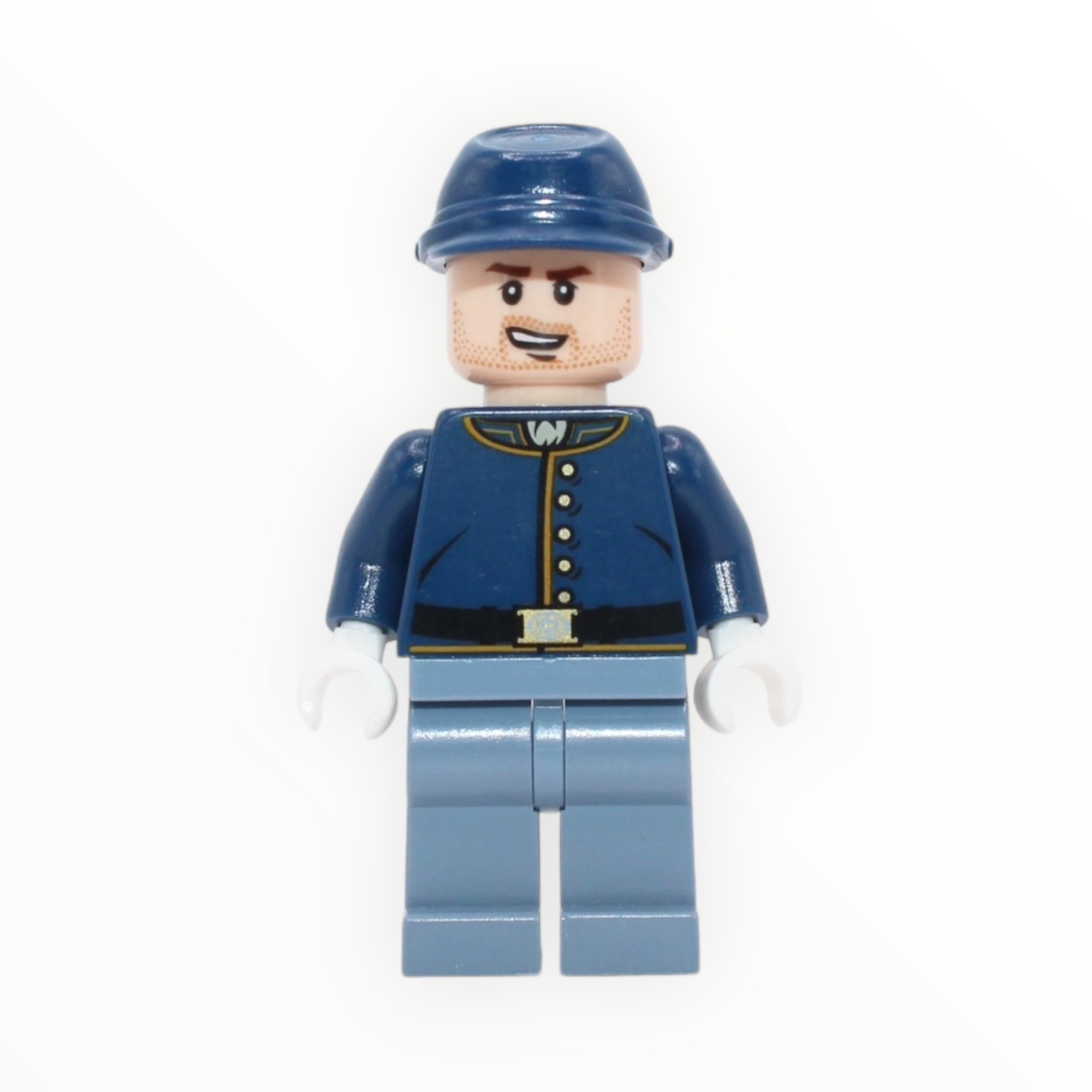 Cavalry Soldier (lopsided open mouth smile, stubble)