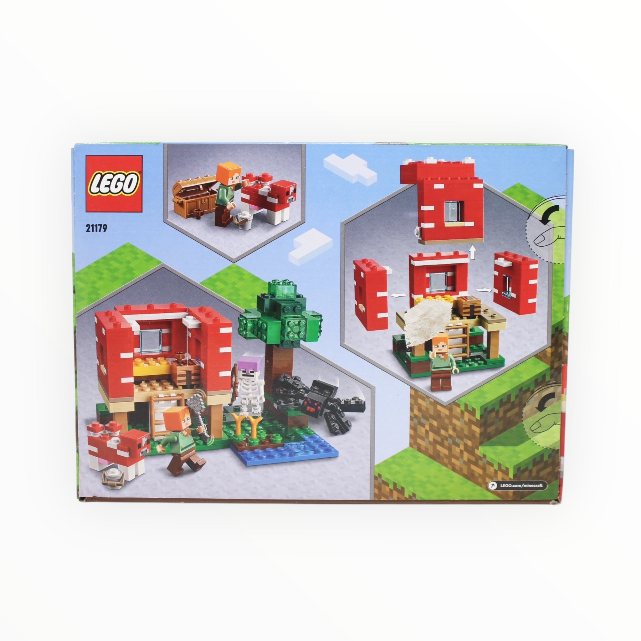 Retired Set 21179 Minecraft The Mushroom House (very slight box damage)