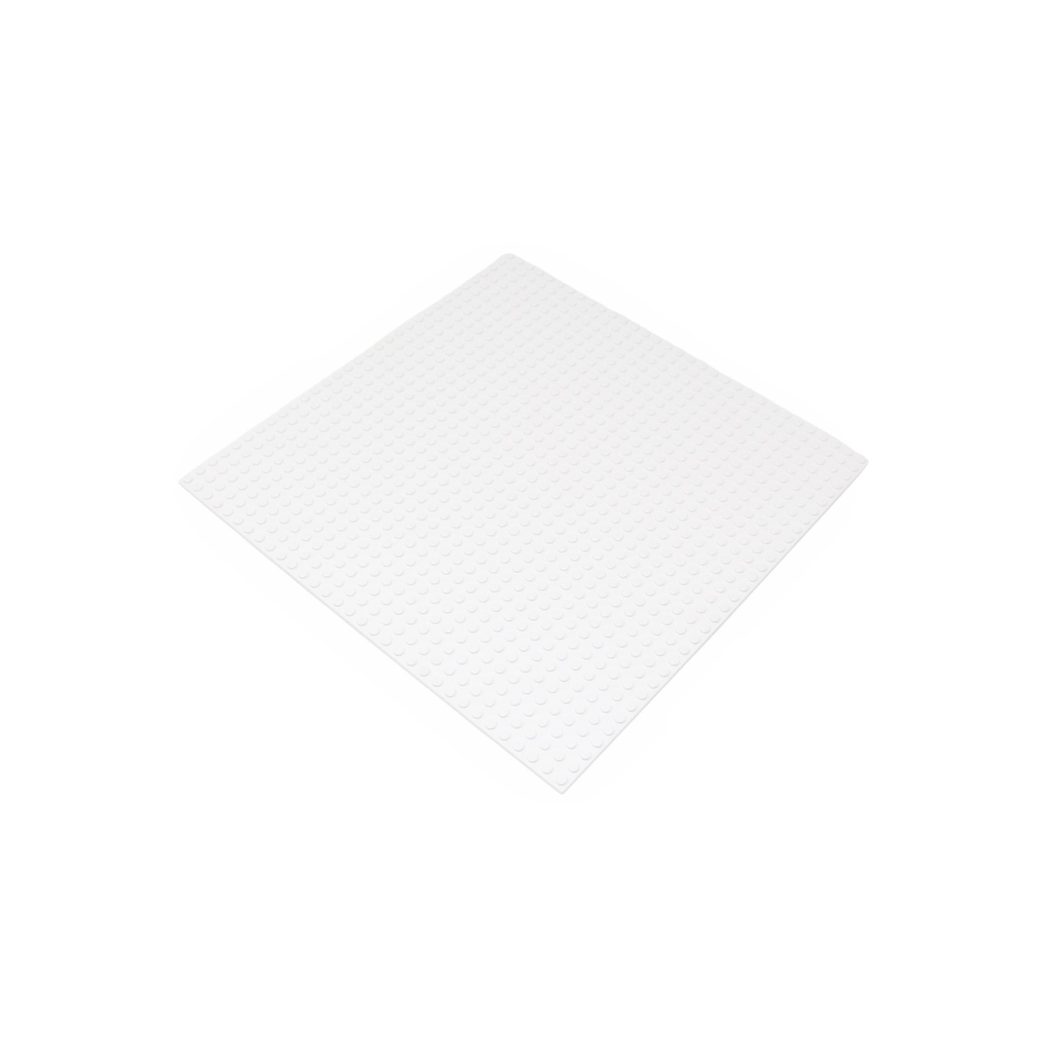 White LEGO® Compatible Baseplates 10x10