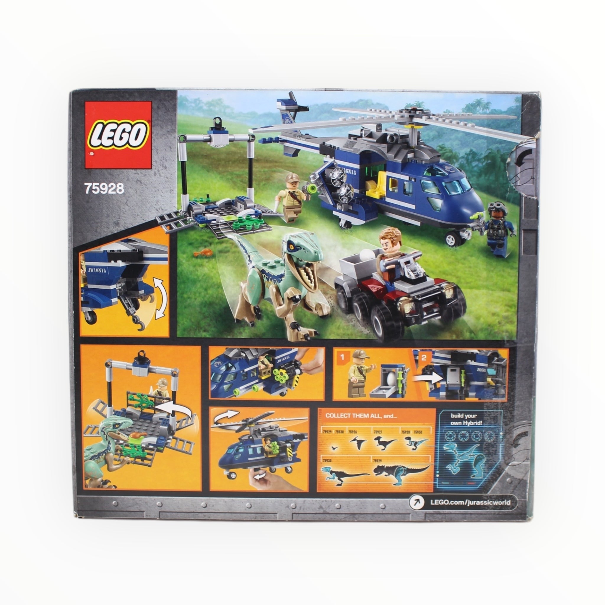 Certified Used Set 75928 Jurassic World Blue’s Helicopter Pursuit