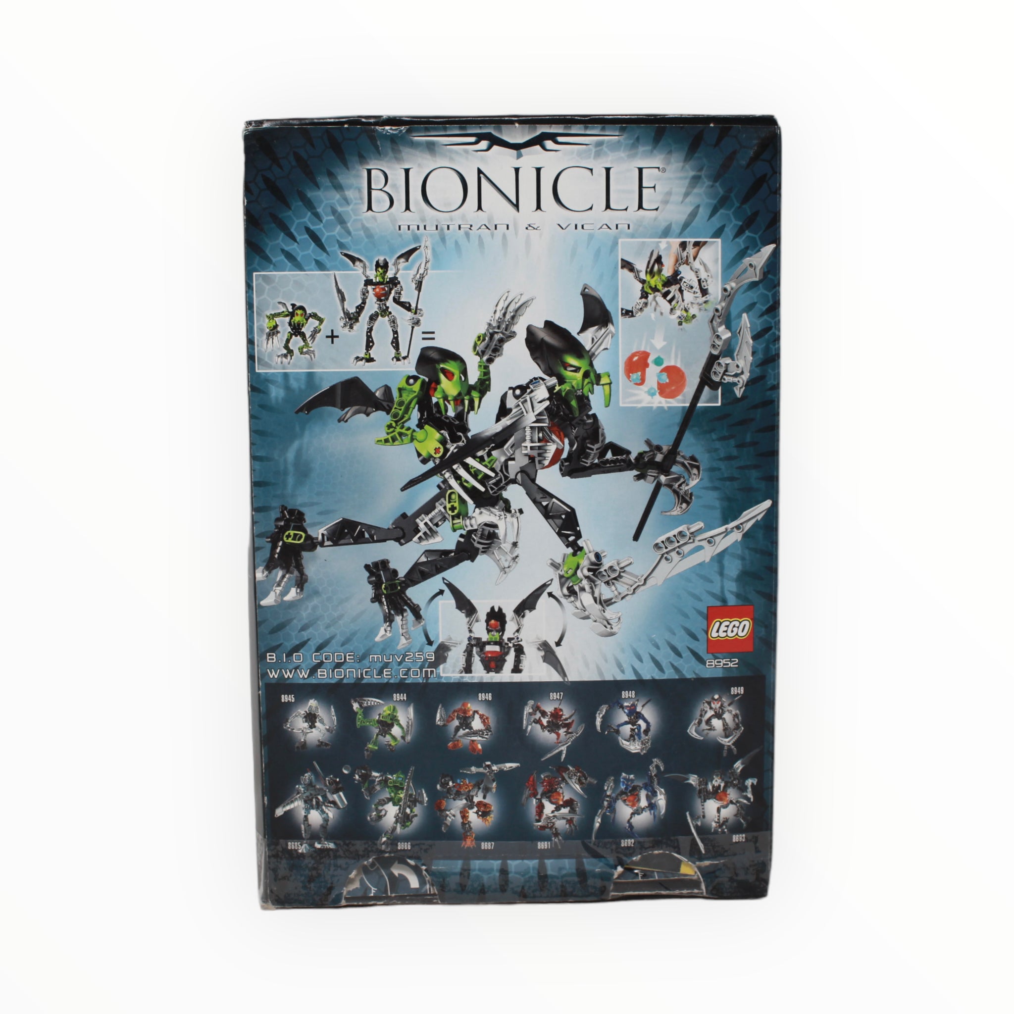 Certified Used Set 8952 Bionicle Mutran & Vican