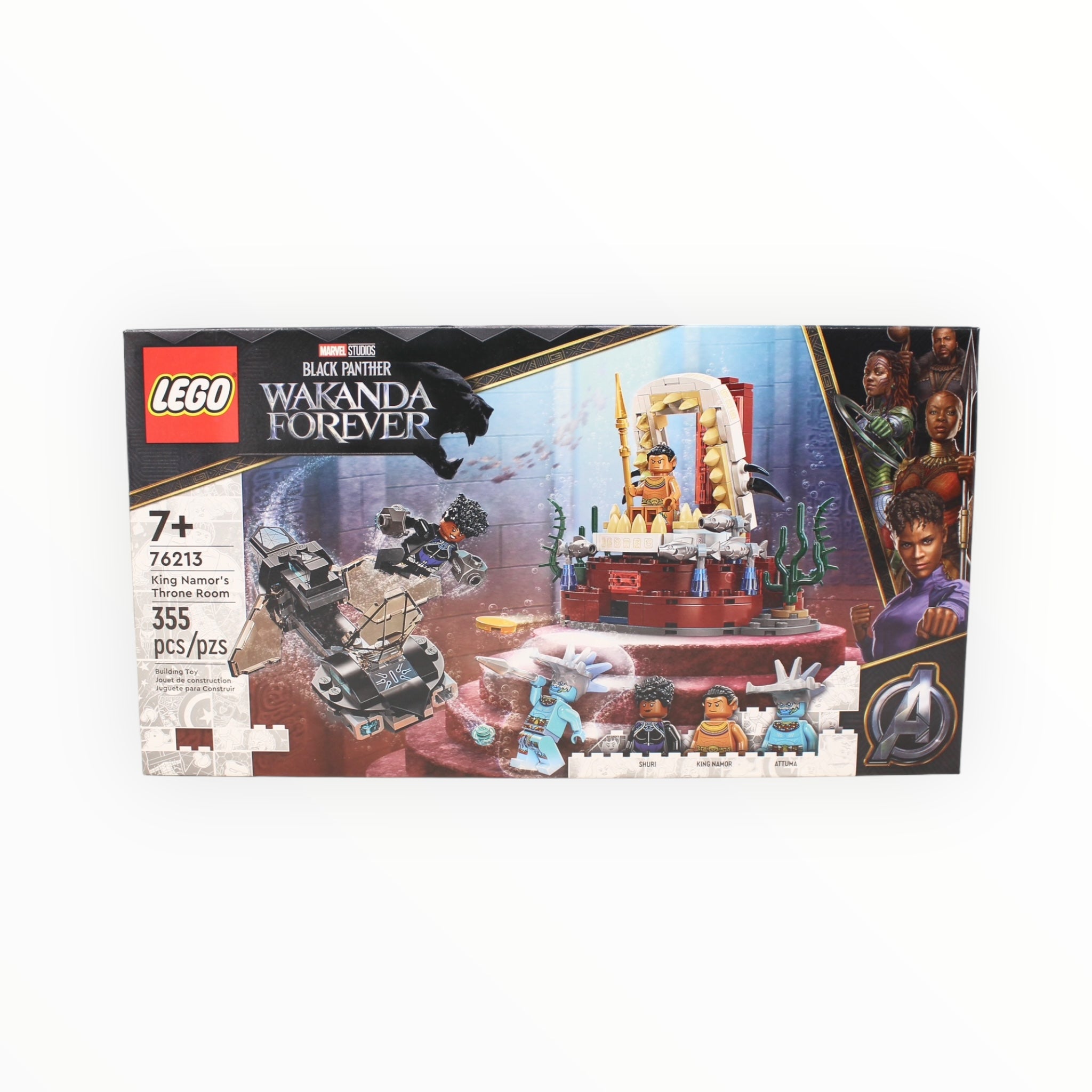 Retired Set 76213 Wakanda Forever King Namor’s Throne Room