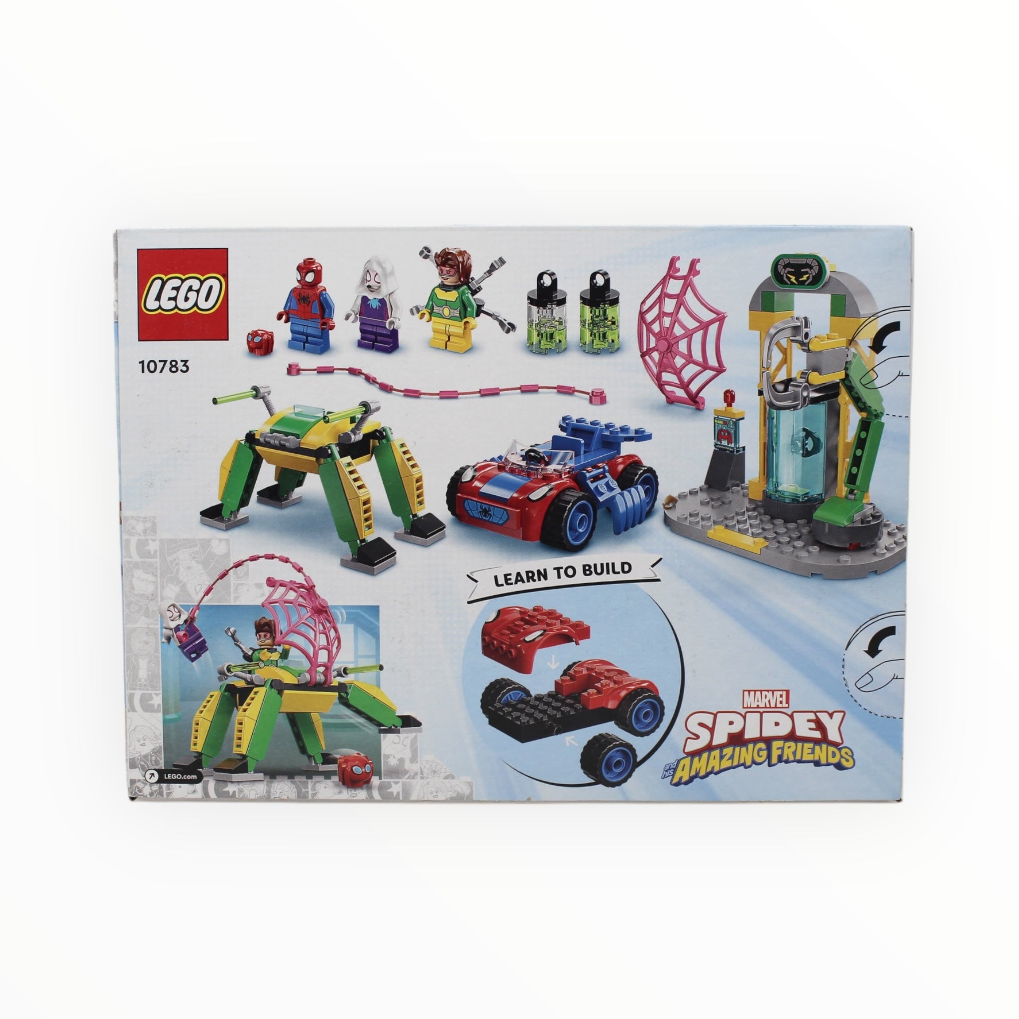 Retired Set 10783 Spidey and his Amazing Friends Spider-Man at Doc Ock’s Lab