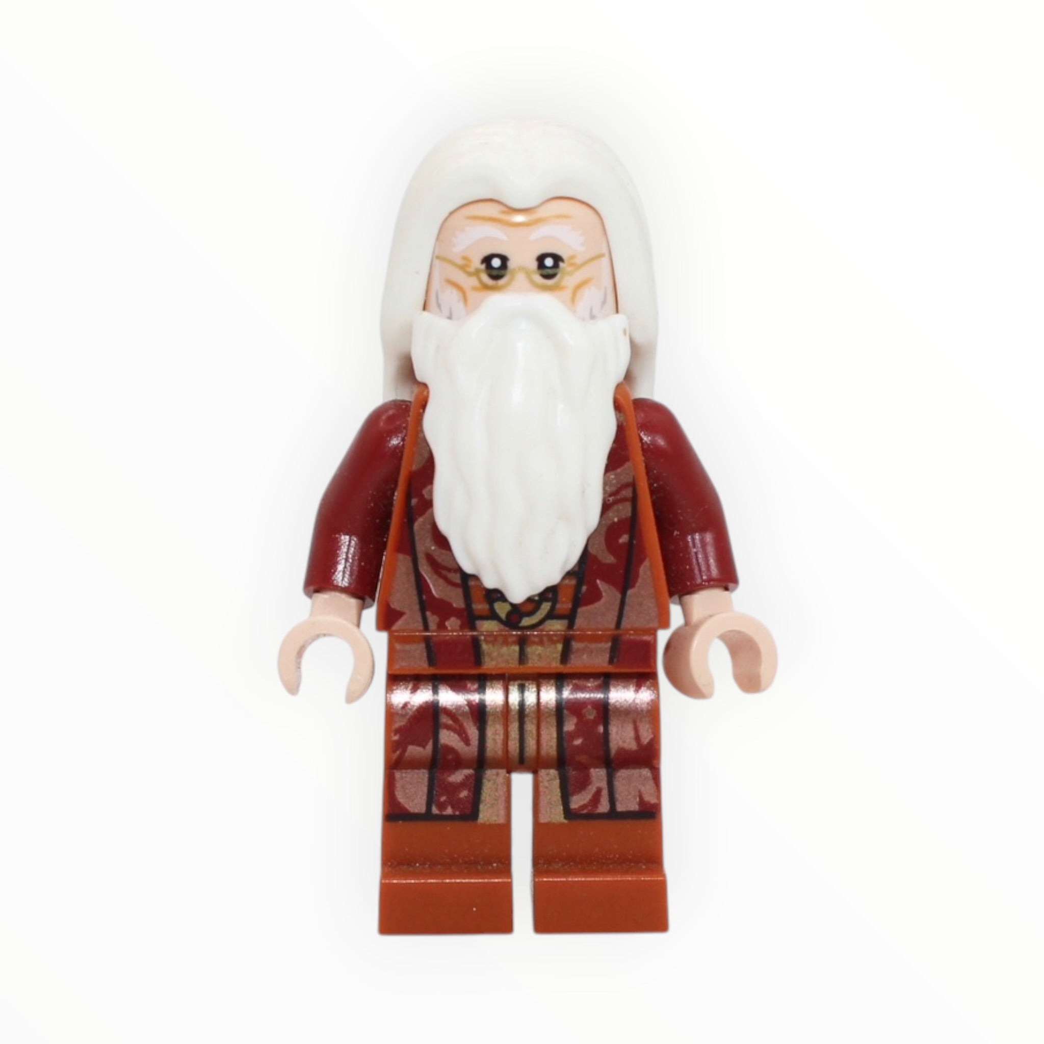 Professor Albus Dumbledore (dark orange torso and legs, dark red arms, 2021)
