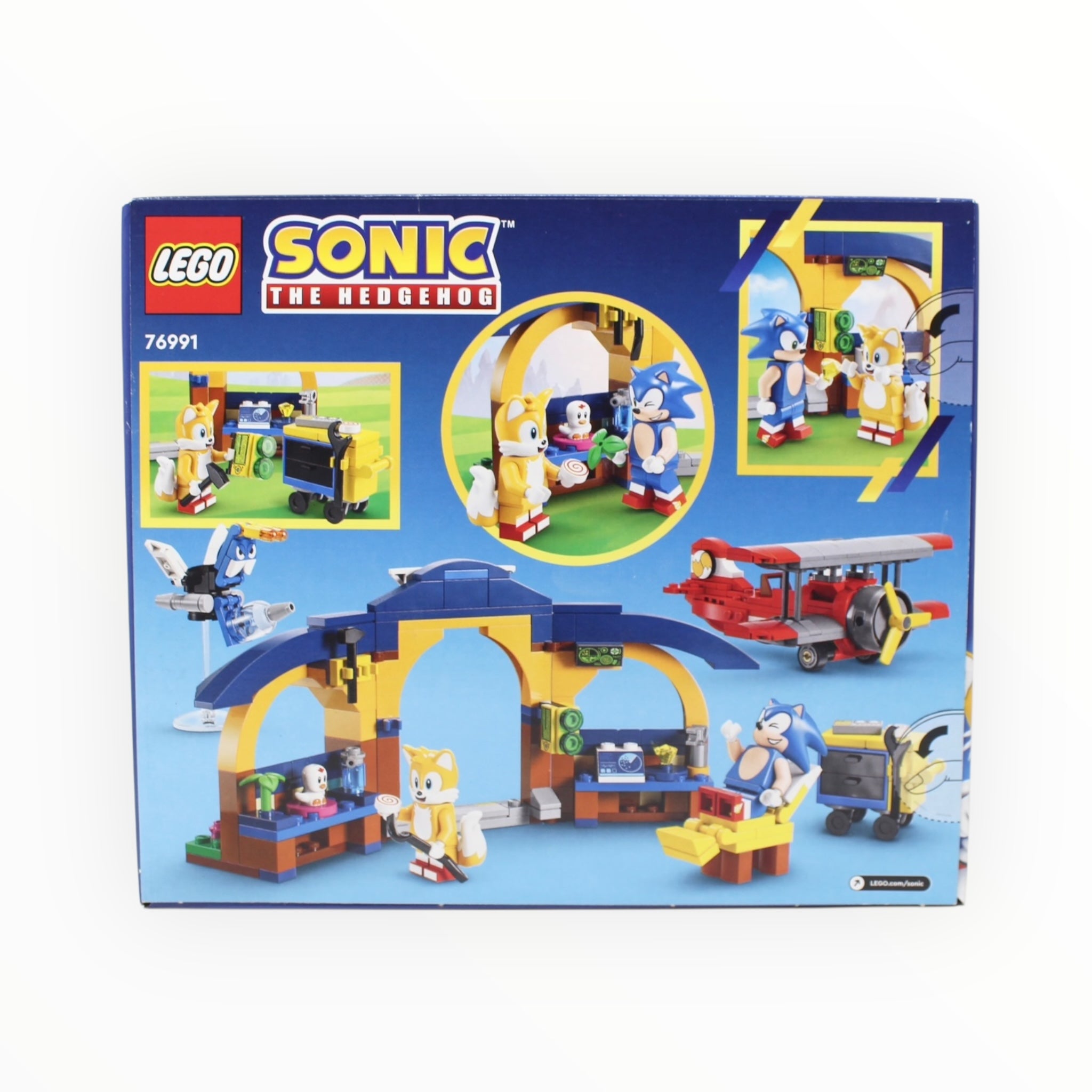 Retired Set 76991 Sonic the Hedgehog Tails’ Workshop and Tornado Plane (slight box damage)