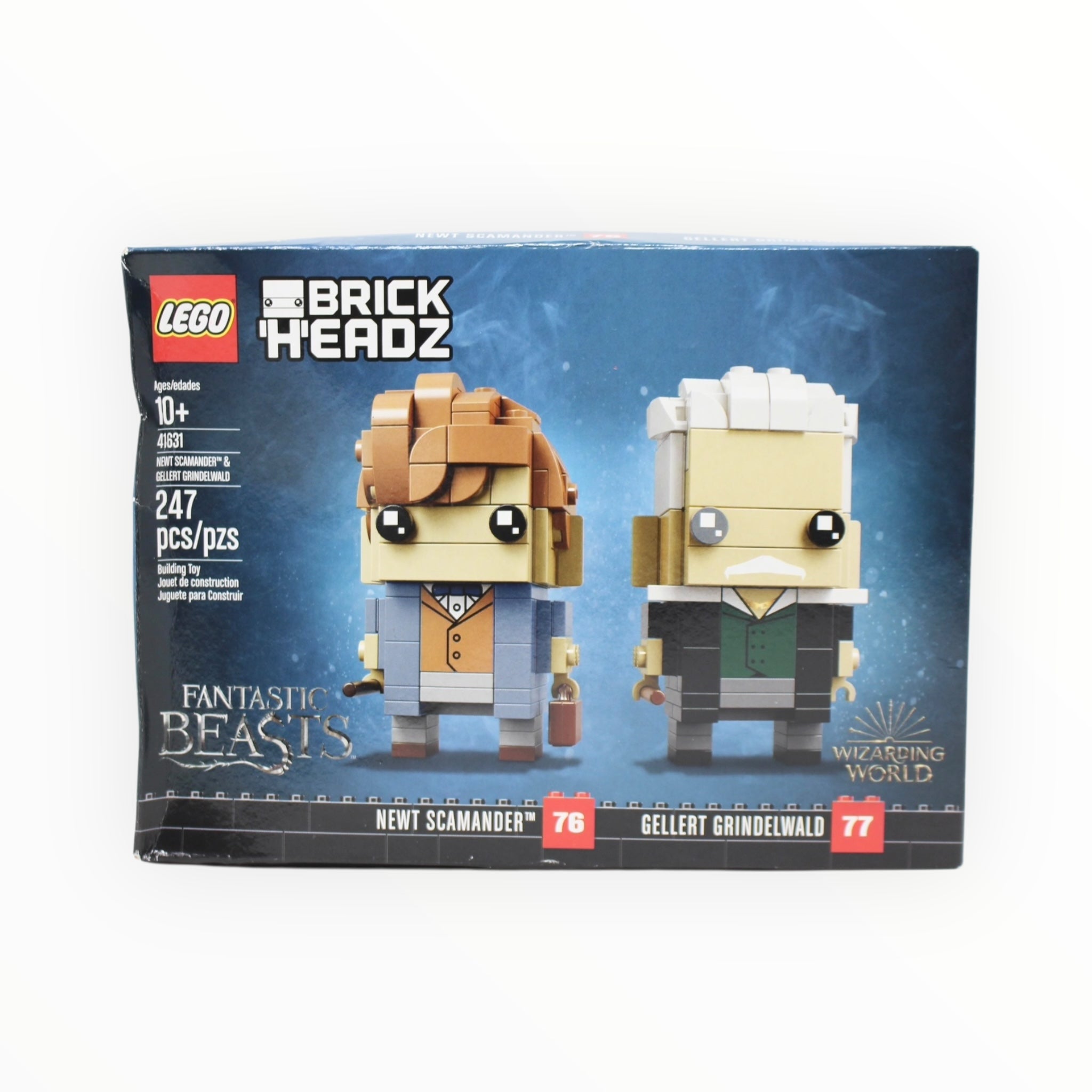 Retired Set 41631 Harry Potter BrickHeadz Newt Scamander & Gellert Grindelwald (damaged box)