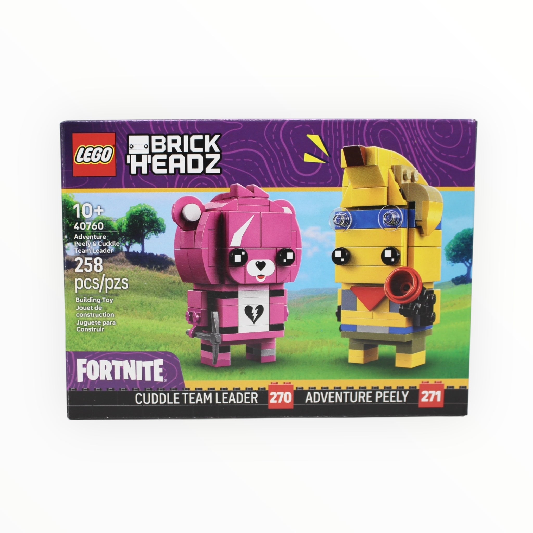 Certified Used Set 40760 Fortnite BrickHeadz Adventure Peely & Cuddle Team Leader
