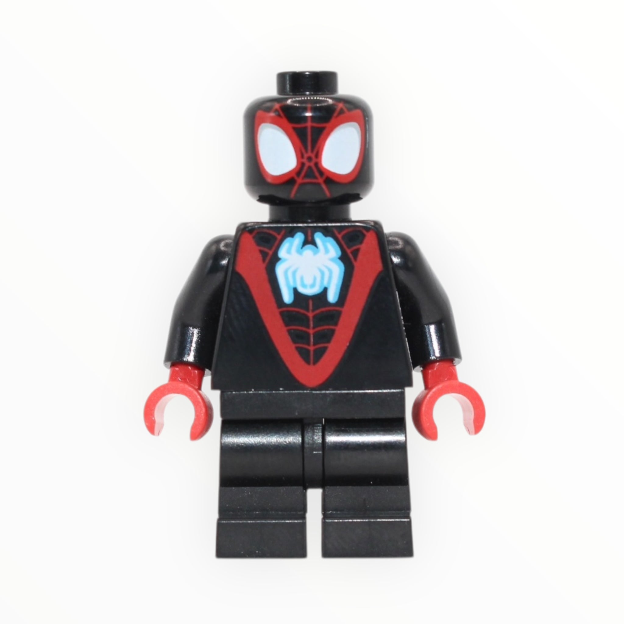 Spider-Man Miles Morales (medium black legs, white spider logo, 2023)