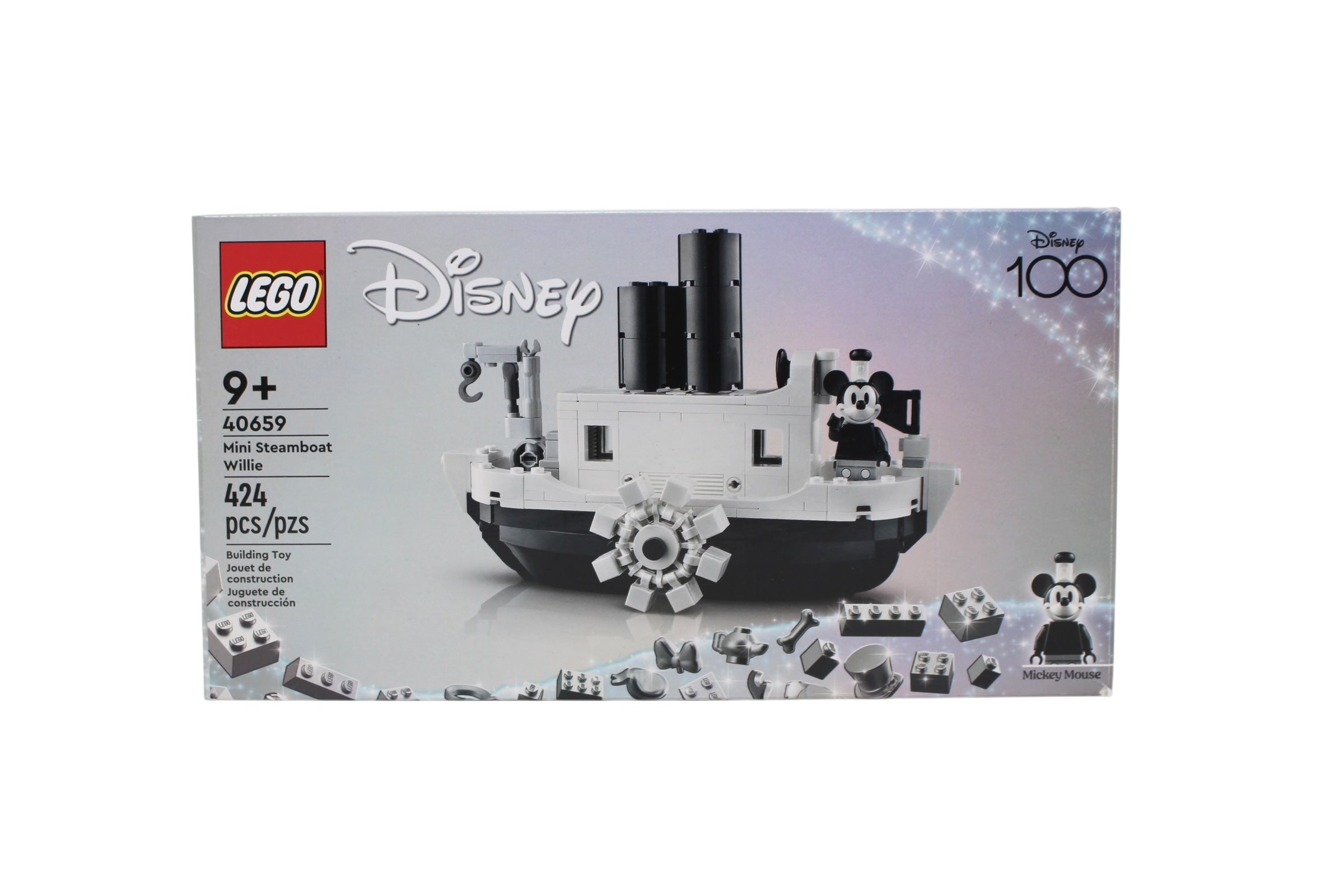Certified Used Set 40659 Disney Mini Steamboat Willie (bags 2 and 3 sealed)