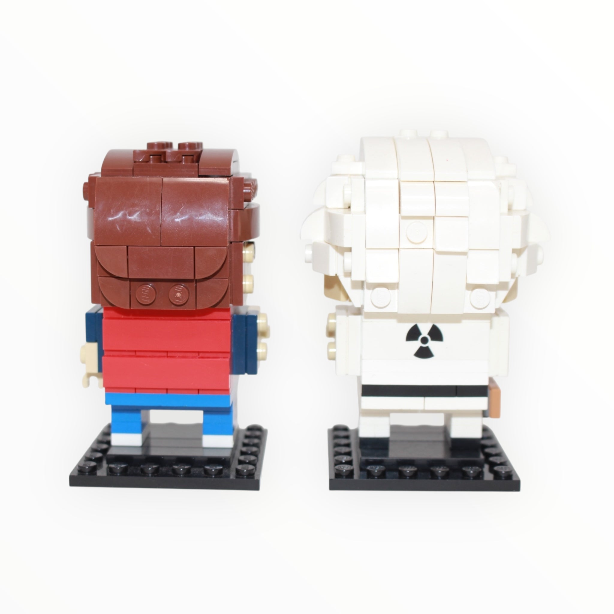 Used Set 41611 BrickHeadz Back to the Future Marty McFly & Doc Brown