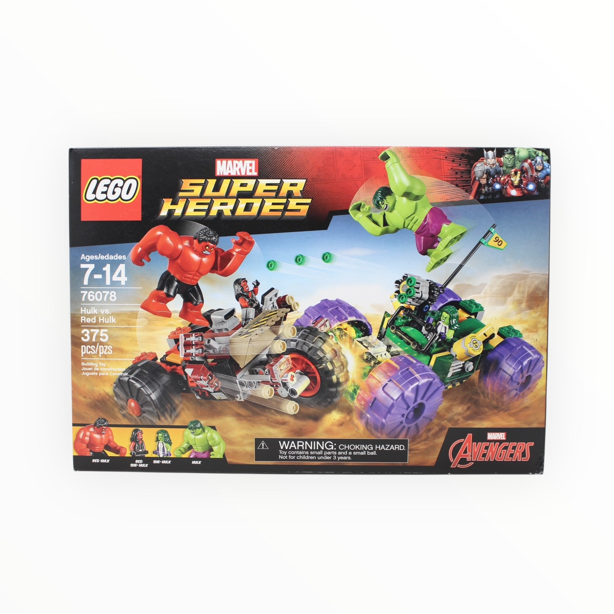 Retired Set 76078 Marvel Super Heroes Hulk vs. Red Hulk