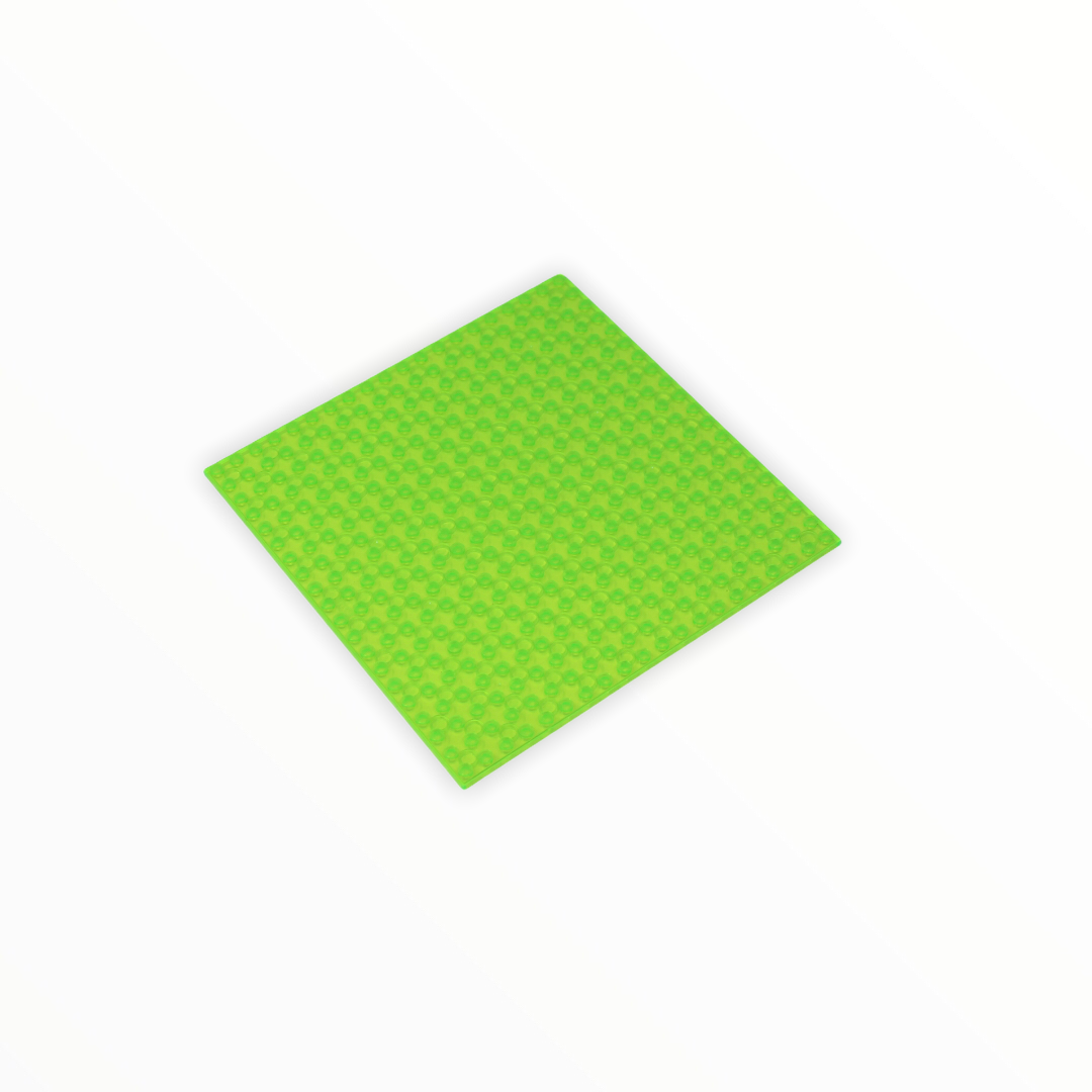 Transparent Green LEGO® Compatible Baseplates 6x6
