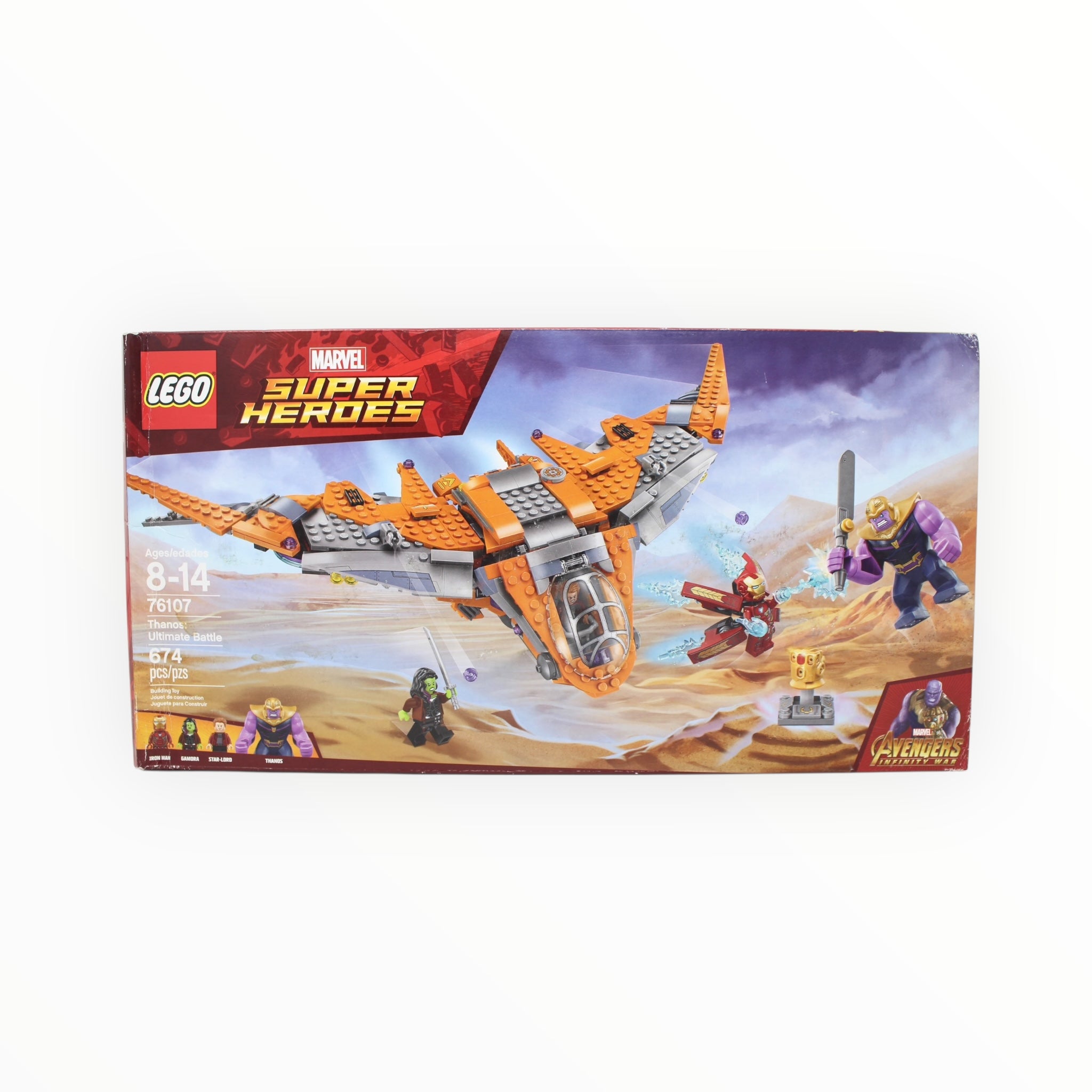 Retired Set 76107 Marvel Super Heroes Thanos: Ultimate Battle (damaged box)