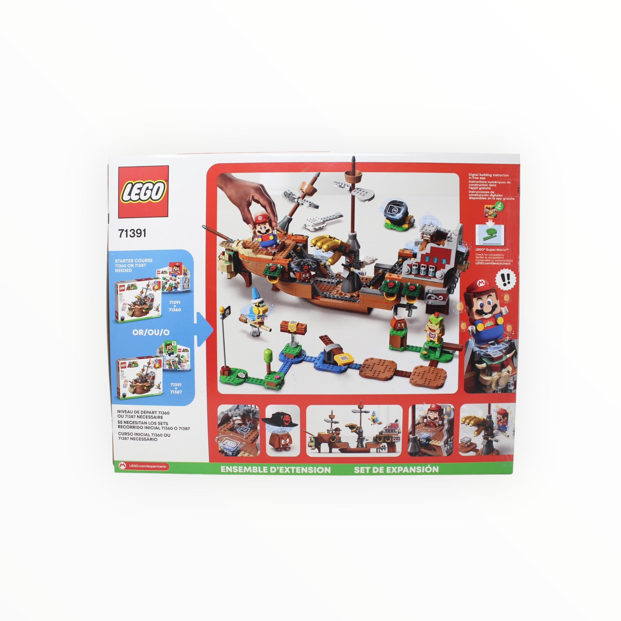 Certified Used Set 71391 Super Mario Bowser’s Airship (open box sealed bags)