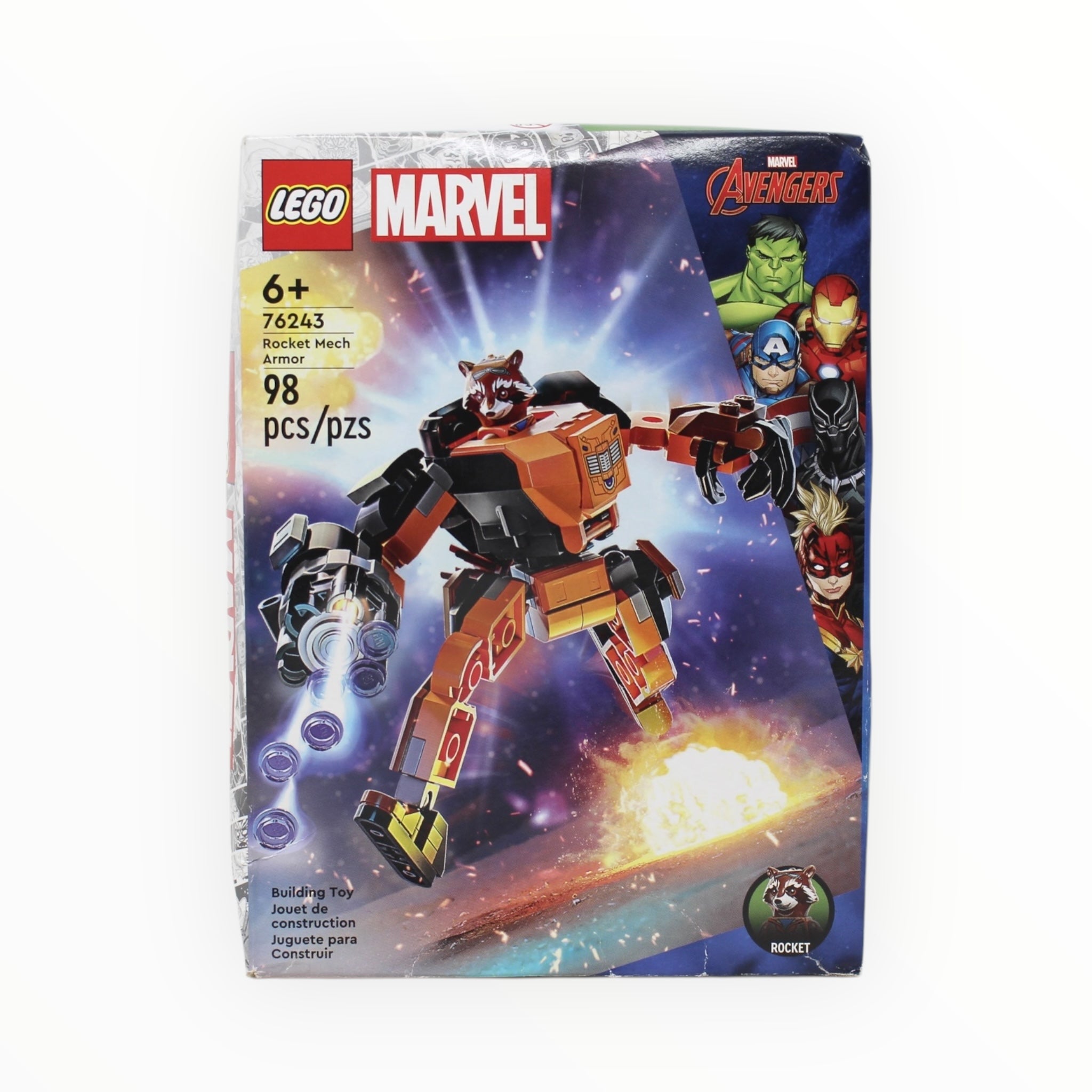 Certified Used Set 76243 Marvel Rocket Mech Armor