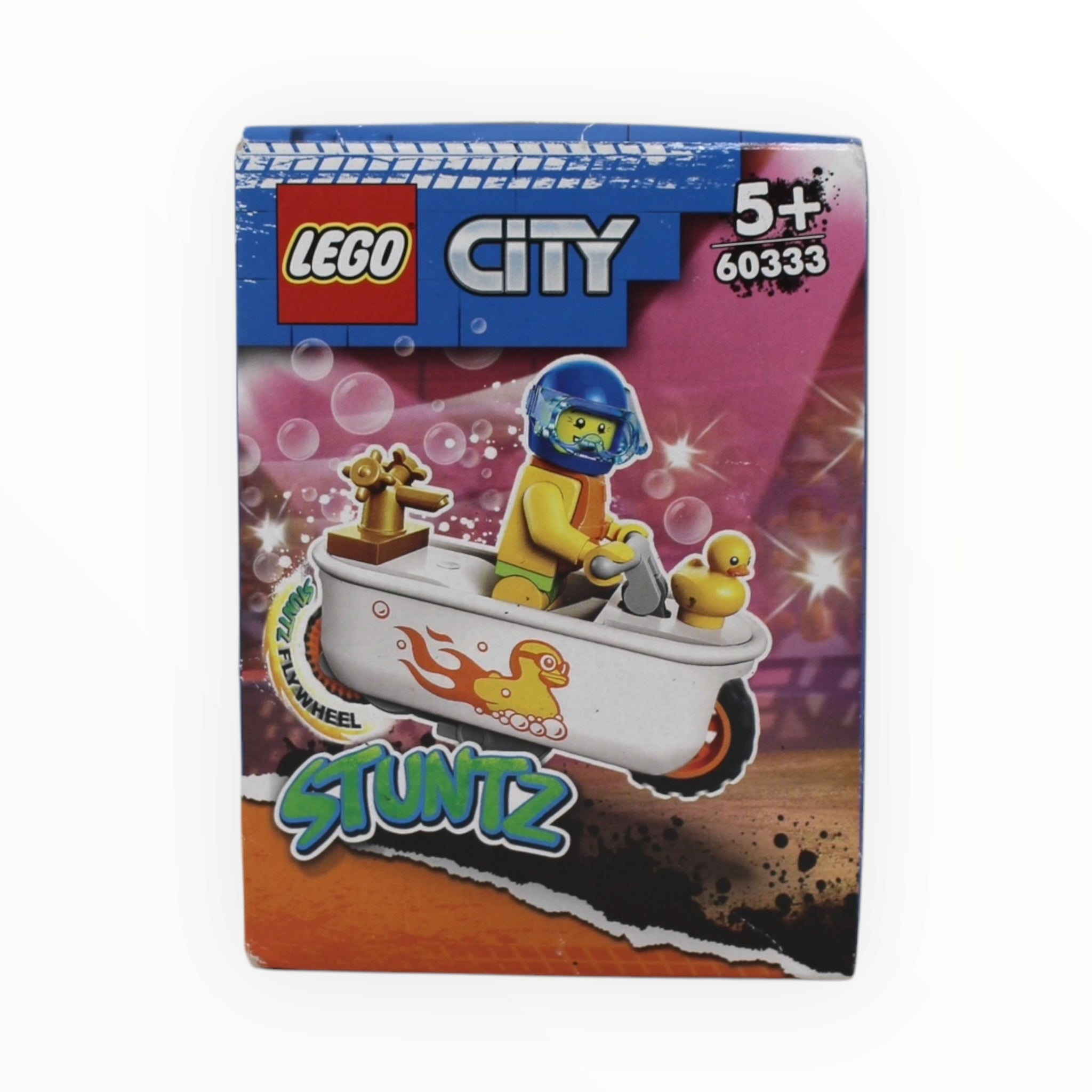 Retired Set 60333 City Stuntz Bathtub Stunt Bike (slightly damaged box)