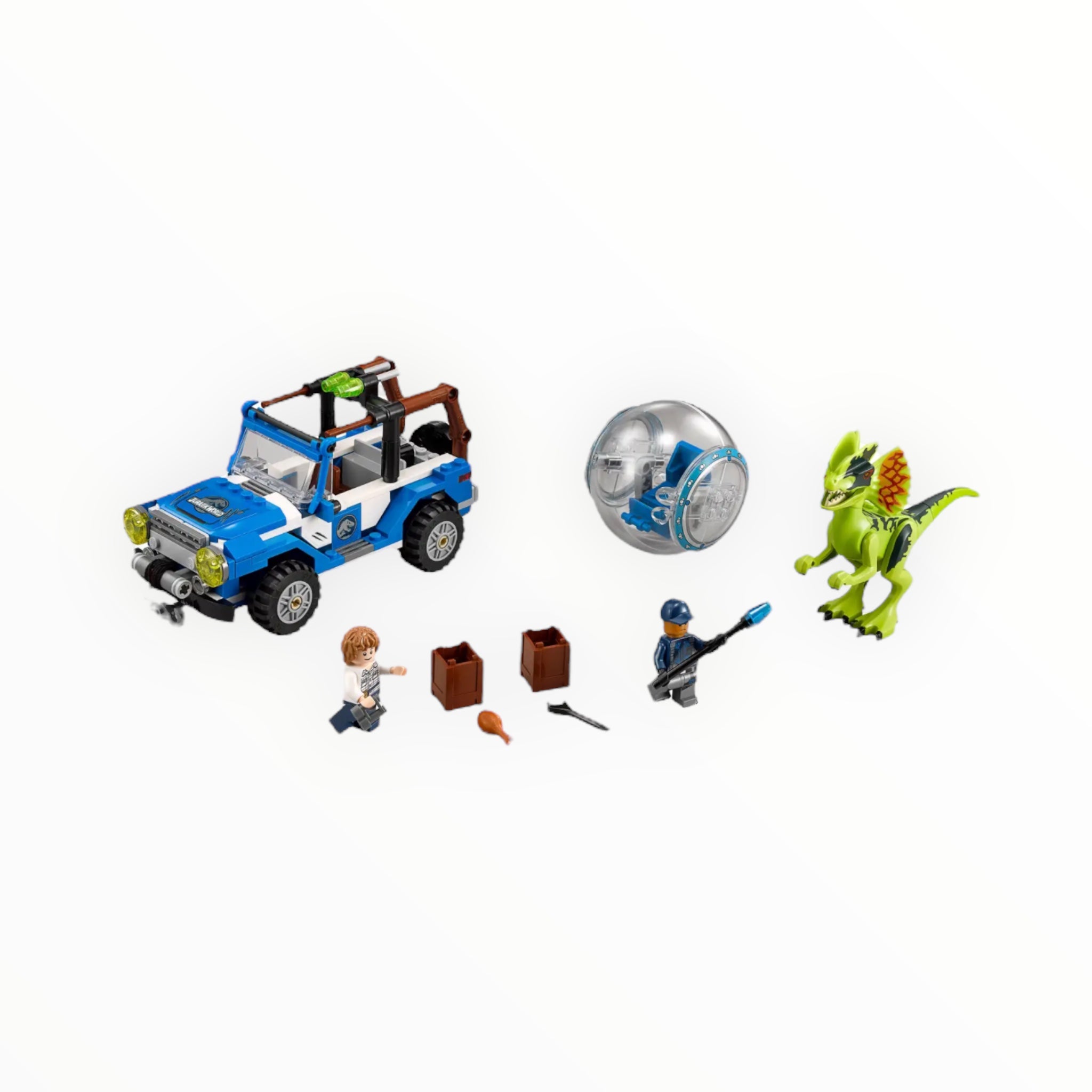 Retired Set 75916 Jurassic World Dilophosaurus Ambush