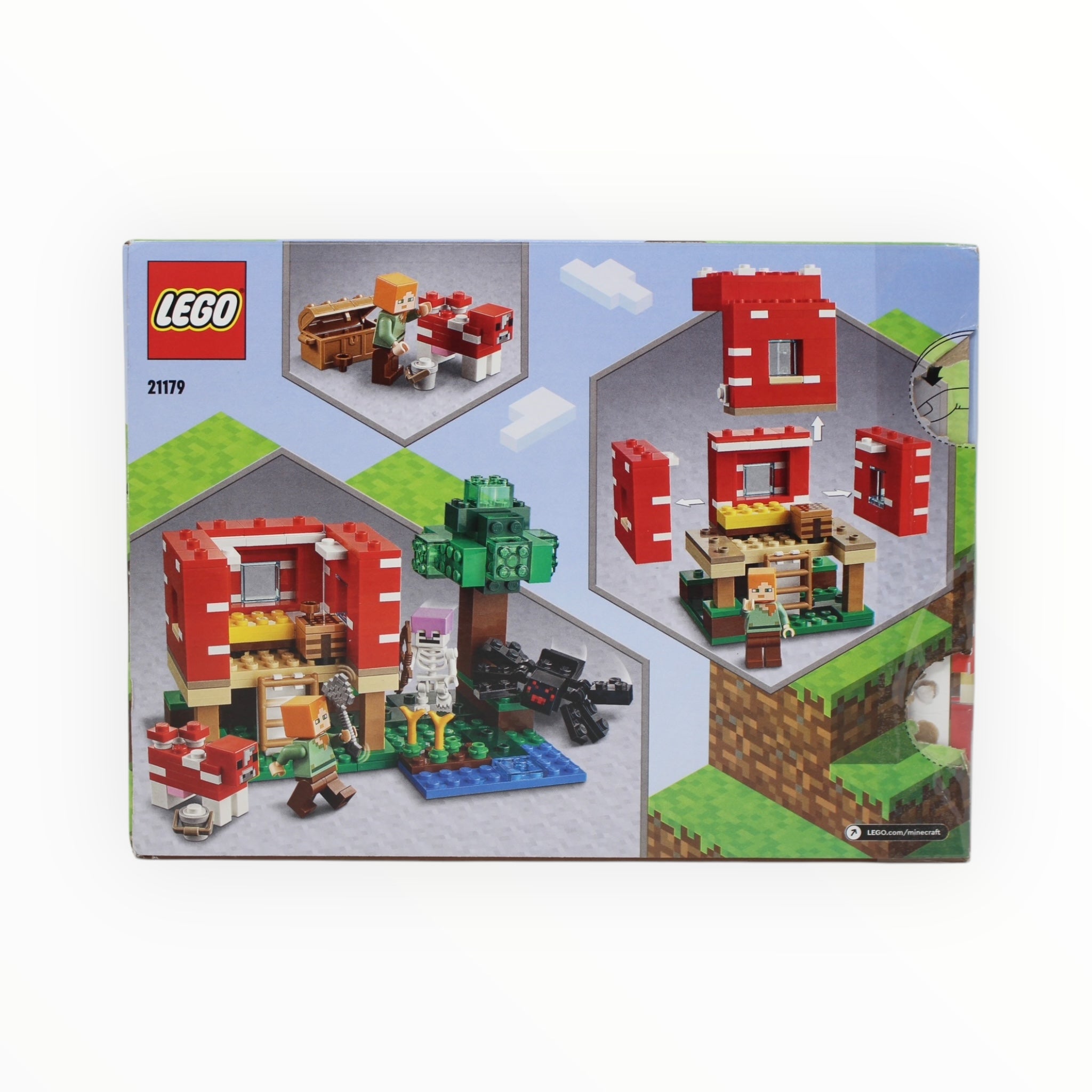 Certified Used Set 21179 Minecraft The Mushroom House