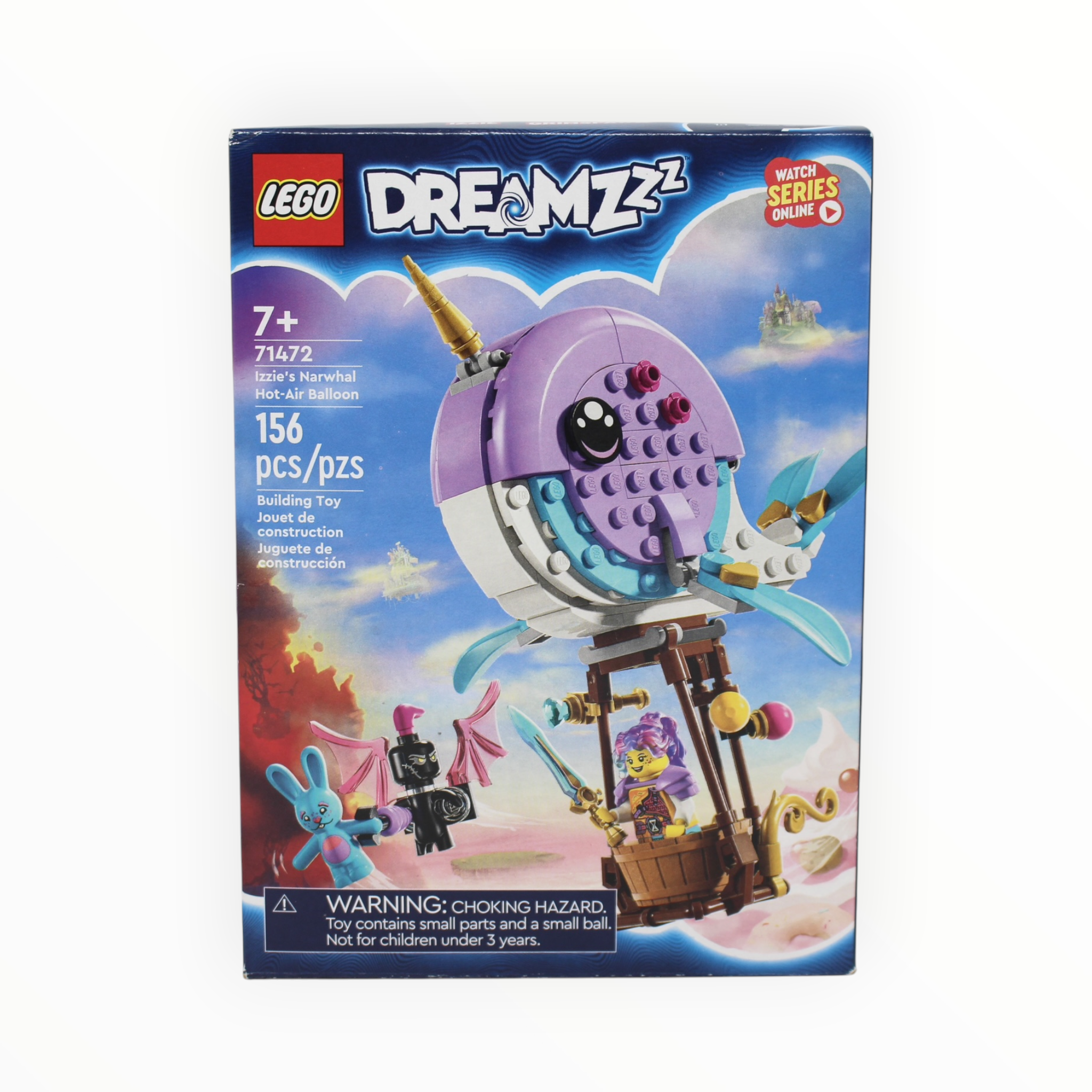 Certified Used Set 42172 DREAMZzz Izzie’s Narwhal Hot-Air Balloon