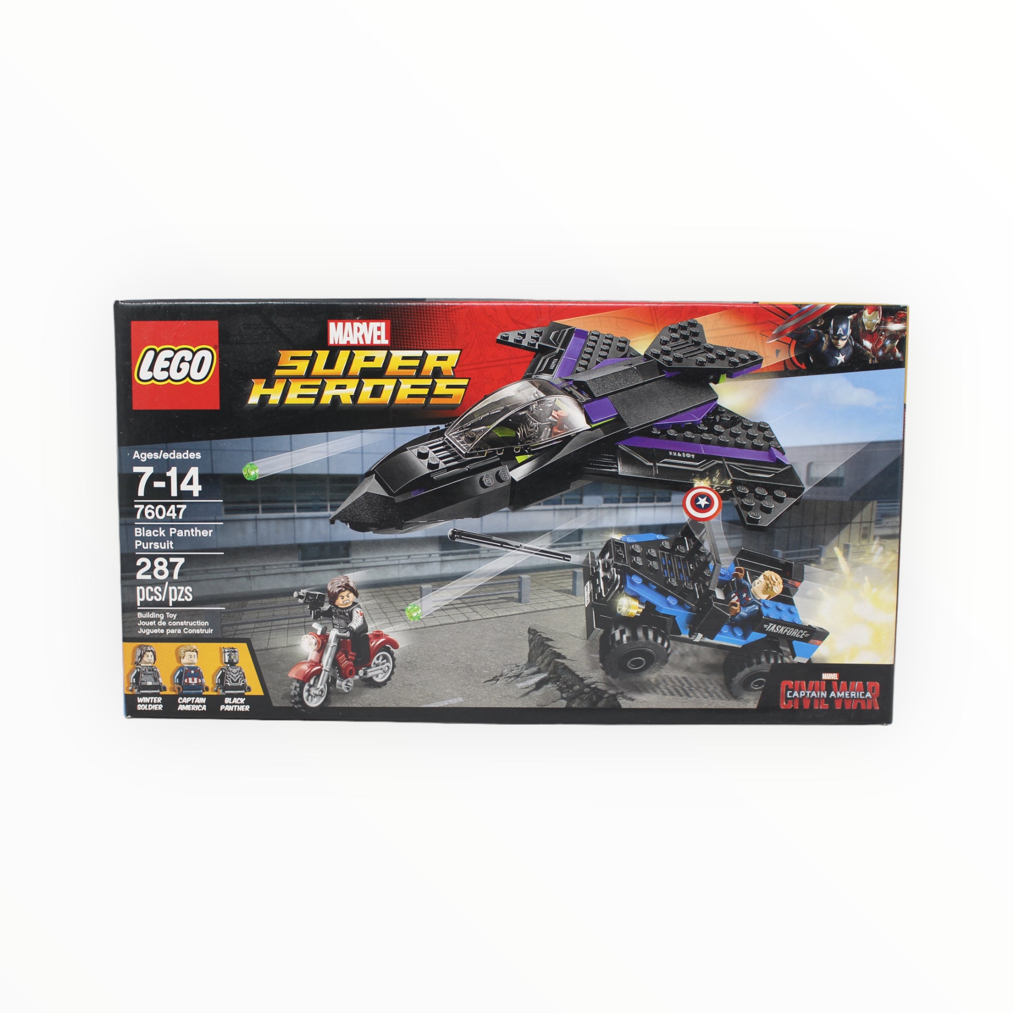 Retired Set 76047 Marvel Super Heroes Black Panther Pursuit