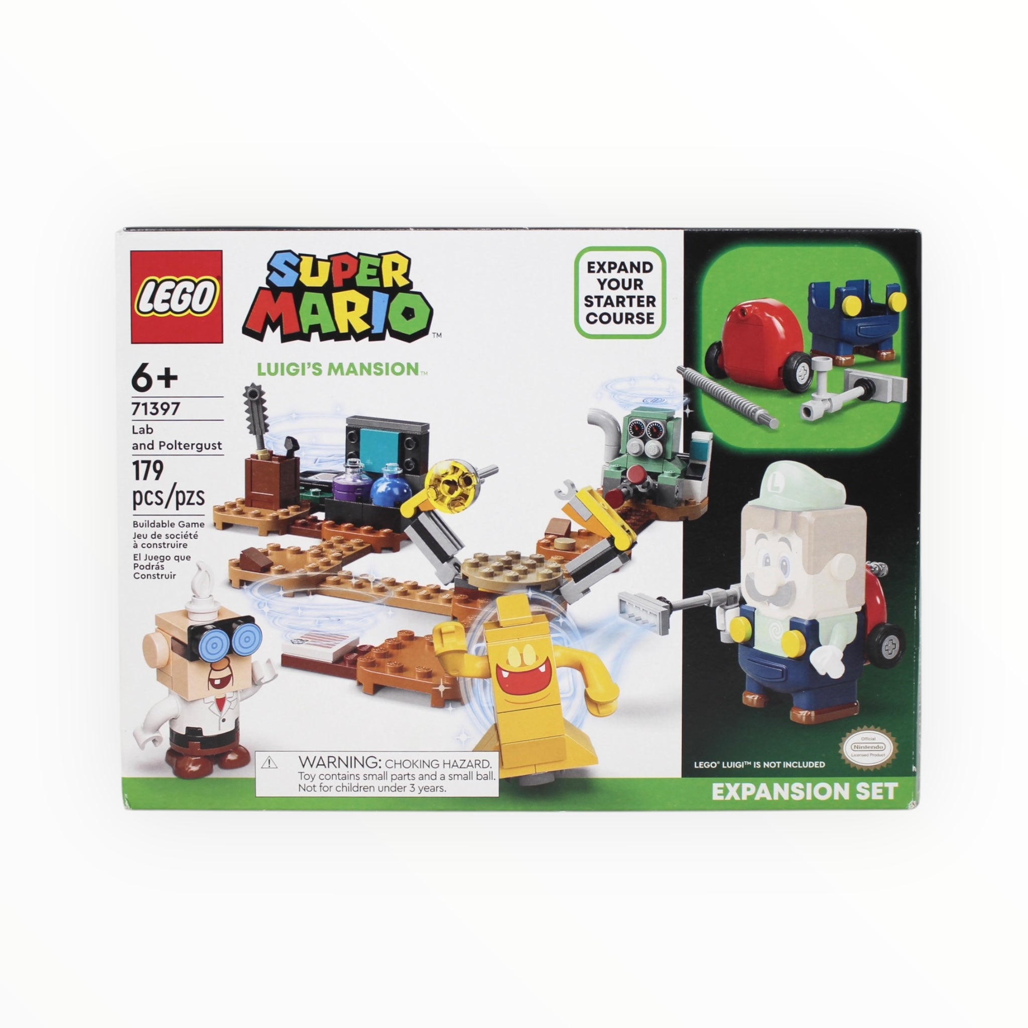 Retired Set 71397 Super Mario Luigi’s Mansion Lab and Poltergust Expansion Set