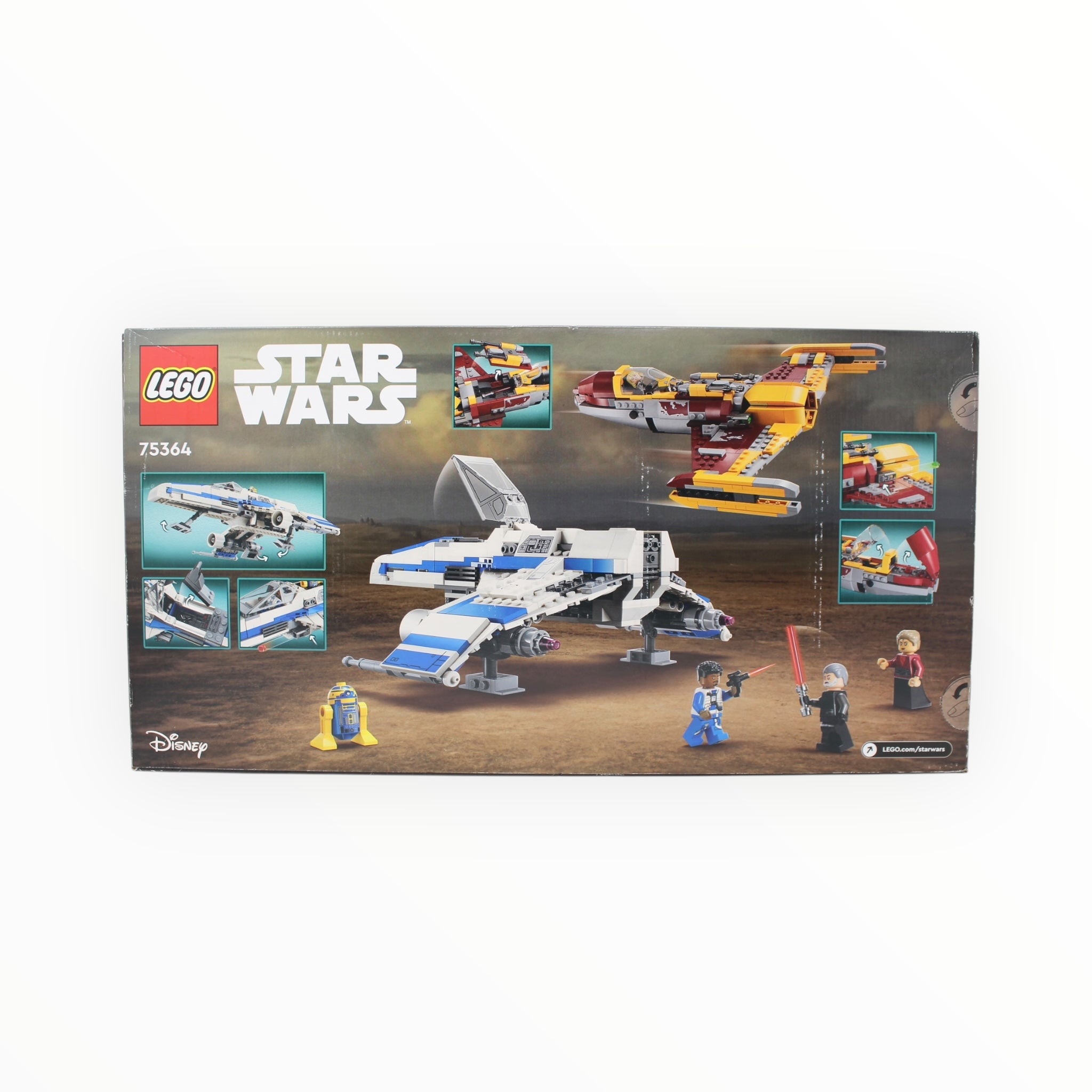 Retired Set 75364 Star Wars New Republic E-Wing vs. Shin Hati’s Starfighter (box damaged)