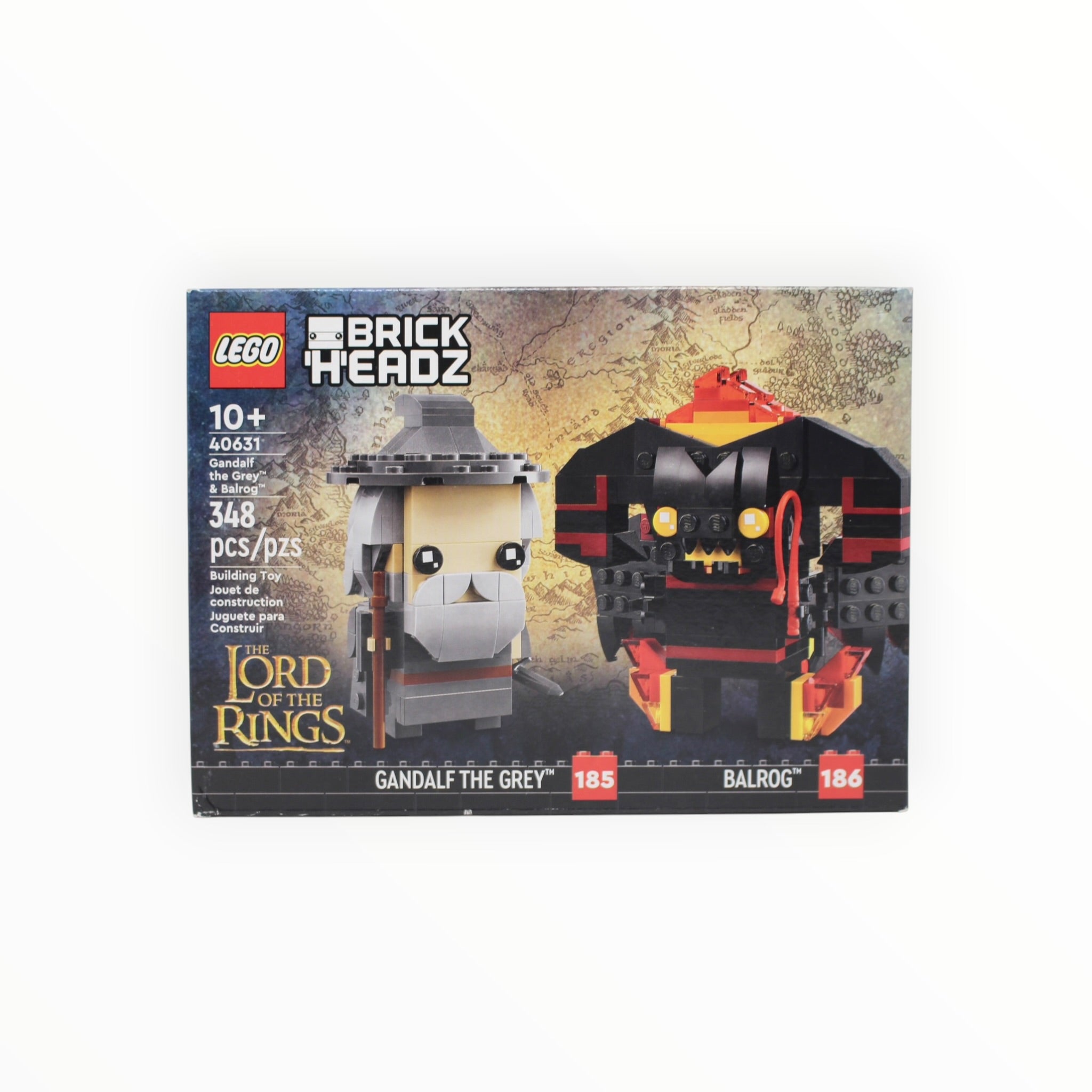 Retired Set 40631 The Lord of the Rings BrickHeadz Gandalf the Grey & Balrog