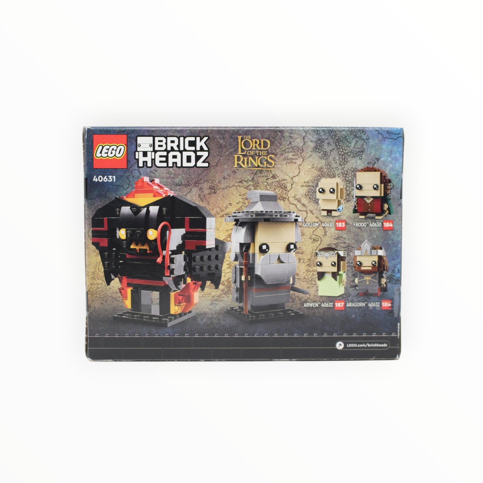 Retired Set 40631 The Lord of the Rings BrickHeadz Gandalf the Grey & Balrog