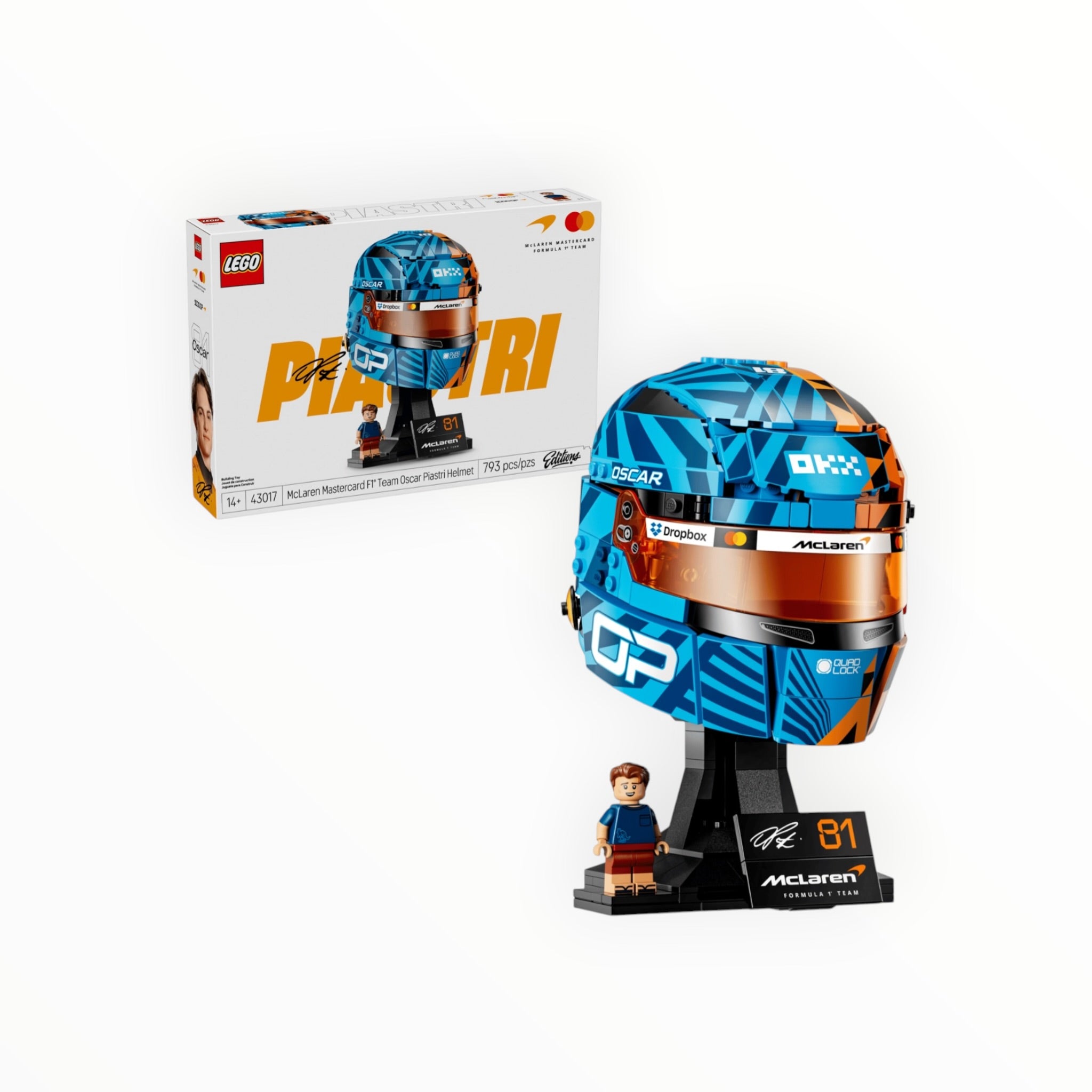43017 LEGO Editions McLaren Mastercard F1 Team Oscar Piastri Helmet
