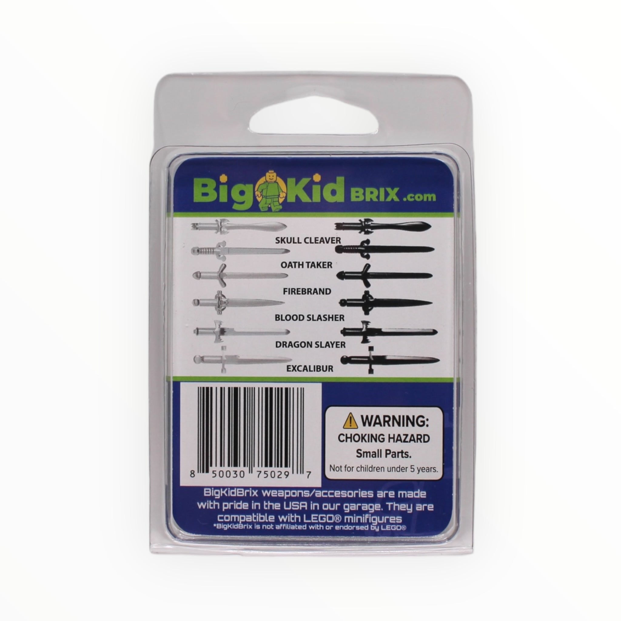BigKidBrix Medieval Swords (black and metallic)