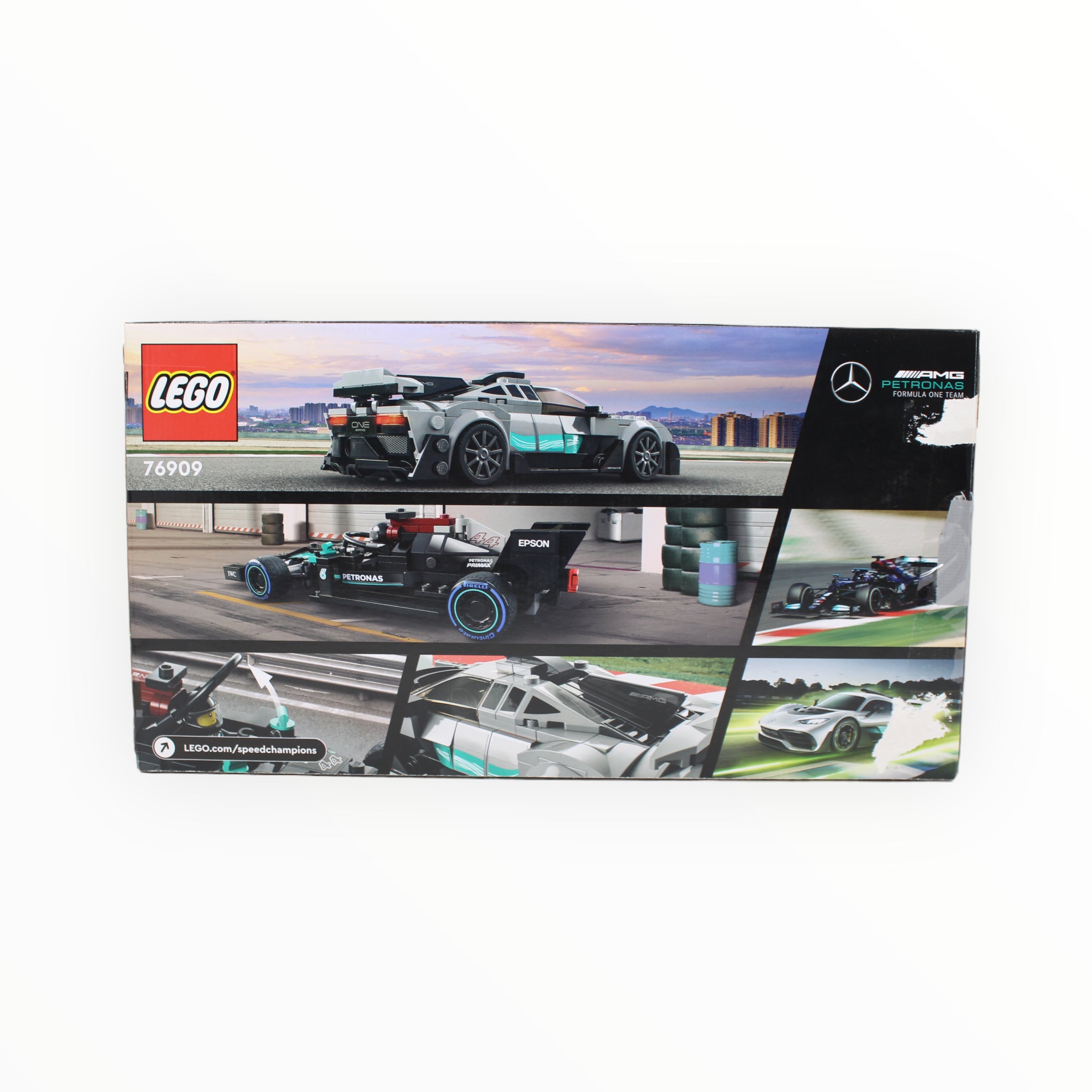 Certified Used Set 76909 Speed Champions Mercedes-AMG F1 W12 E Performance & Mercedes-AMG Project One