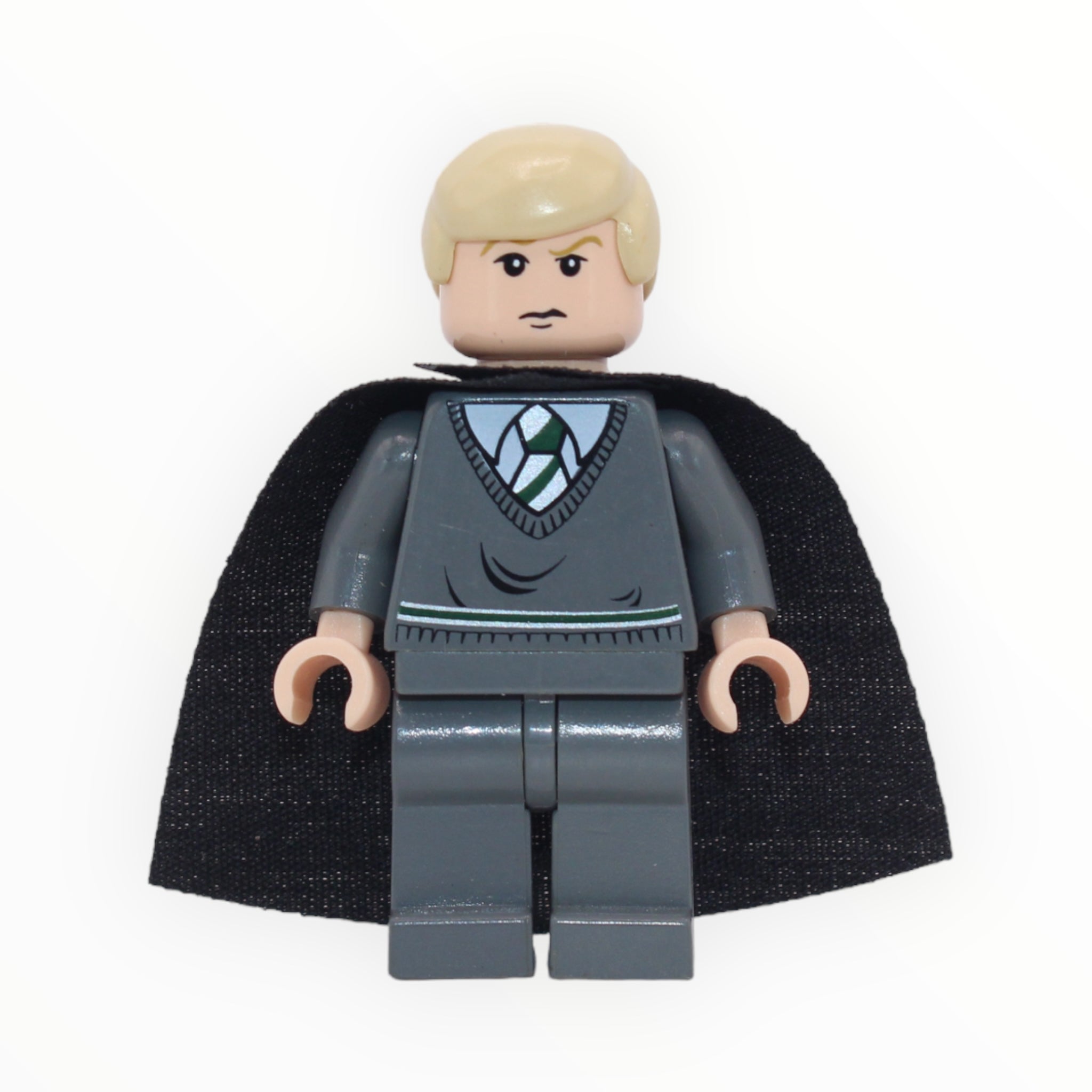 Draco Malfoy (dark bluish gray sweater, black cape, 2004)
