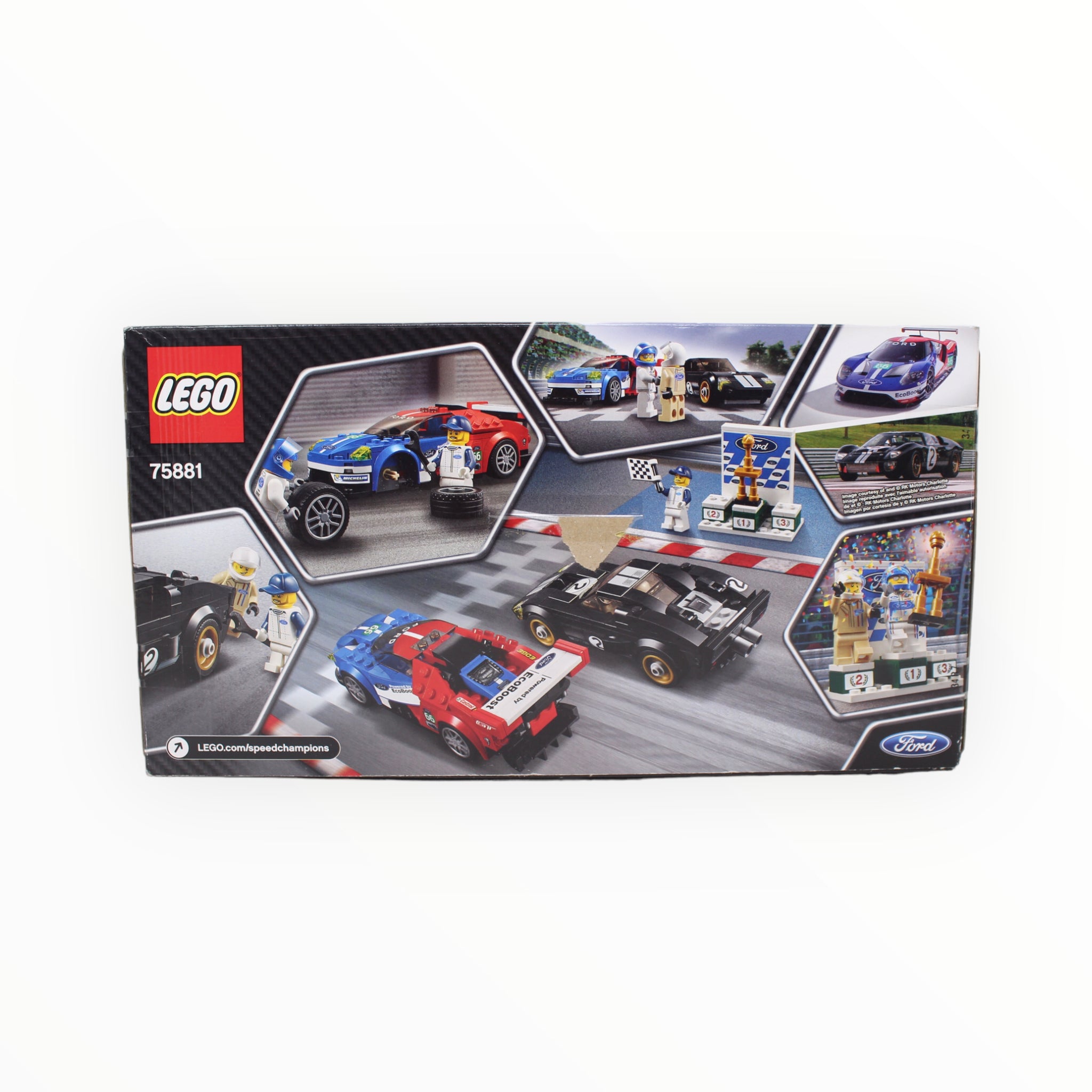 Retired Set 75881 Speed Champions 2016 Ford GT & 1966 Ford GT40 (damaged box)