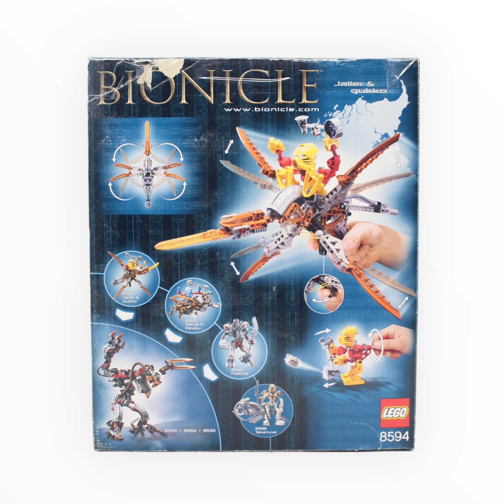 Certified Used Set 8594 Bionicle Jaller & Gukko
