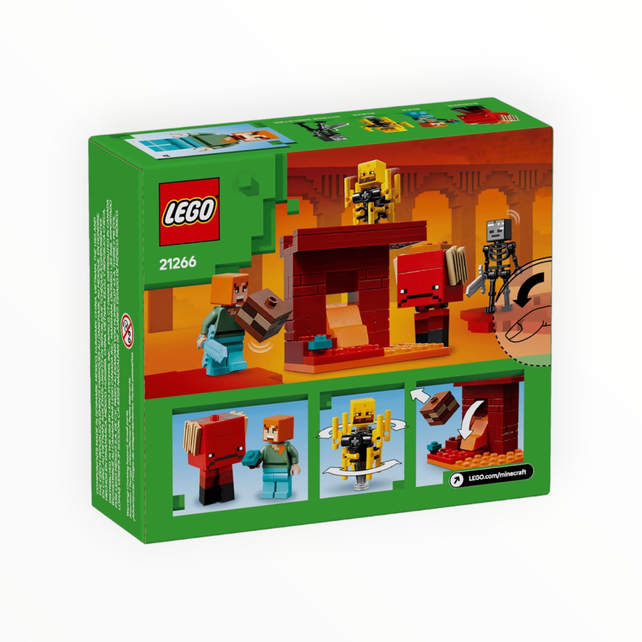 21266 Minecraft The Nether Lava Battle