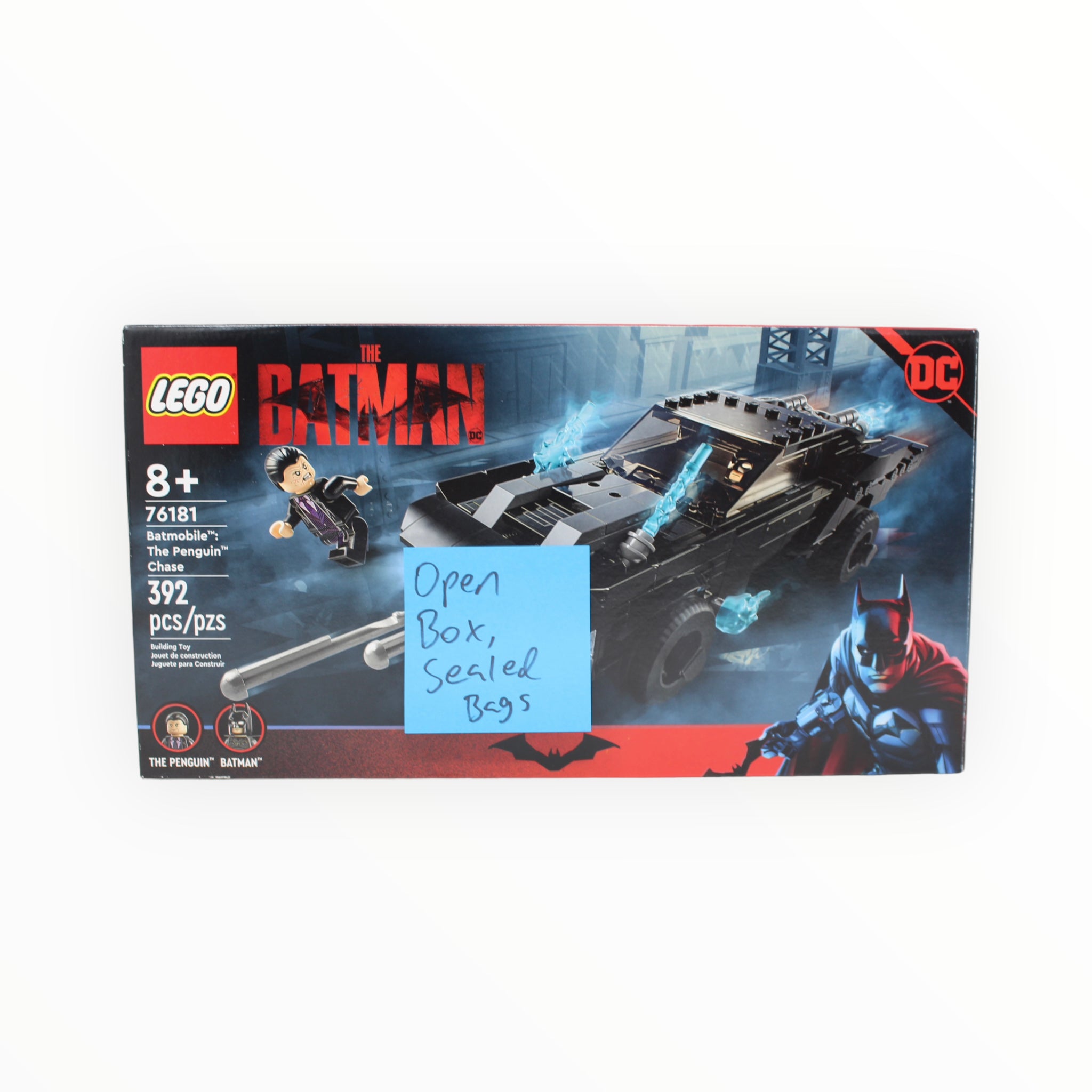 Certified Used Set 76181 The Batman Batmobile: The Penguin Chase (open box, sealed bags)