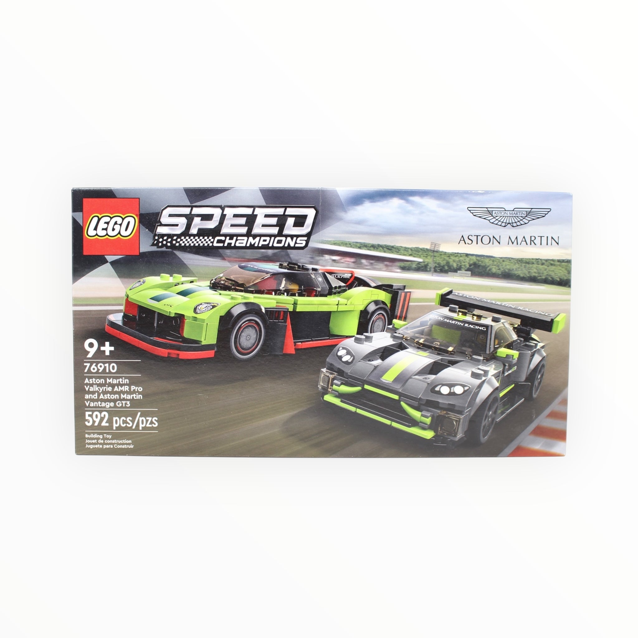 Retired Set 76910 Speed Champions Aston Martin Valkyrie AMR Pro and Aston Martin Vantage GT3