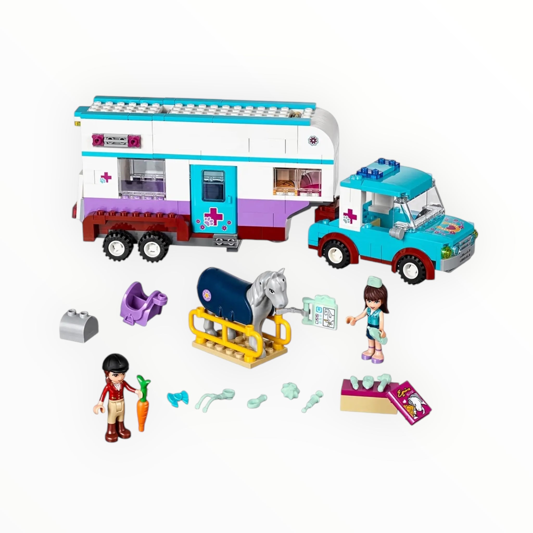 Retired Set 41125 Friends Horse Vet Trailer