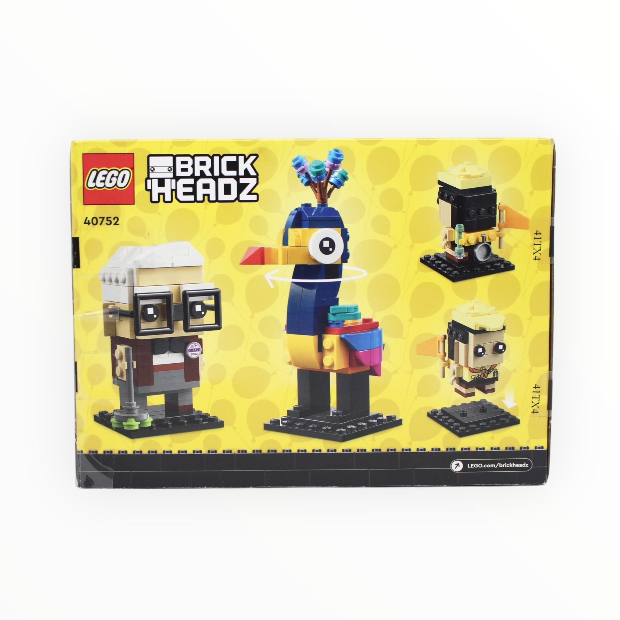 Certified Used Set 40752 Disney BrickHeadz Carl, Russell, & Kevin (some bags sealed)