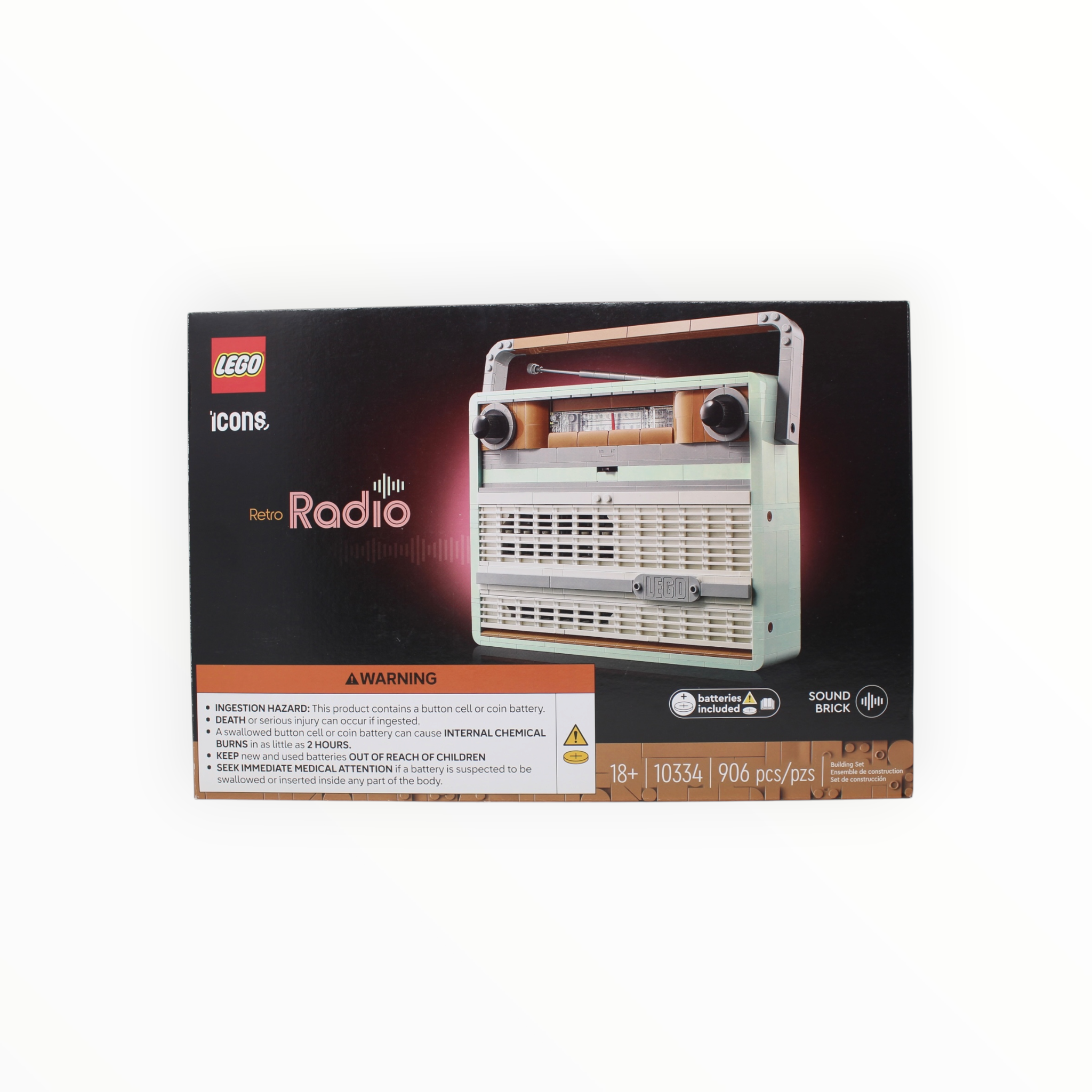 Certified Used Set 10334 Icons Retro Radio