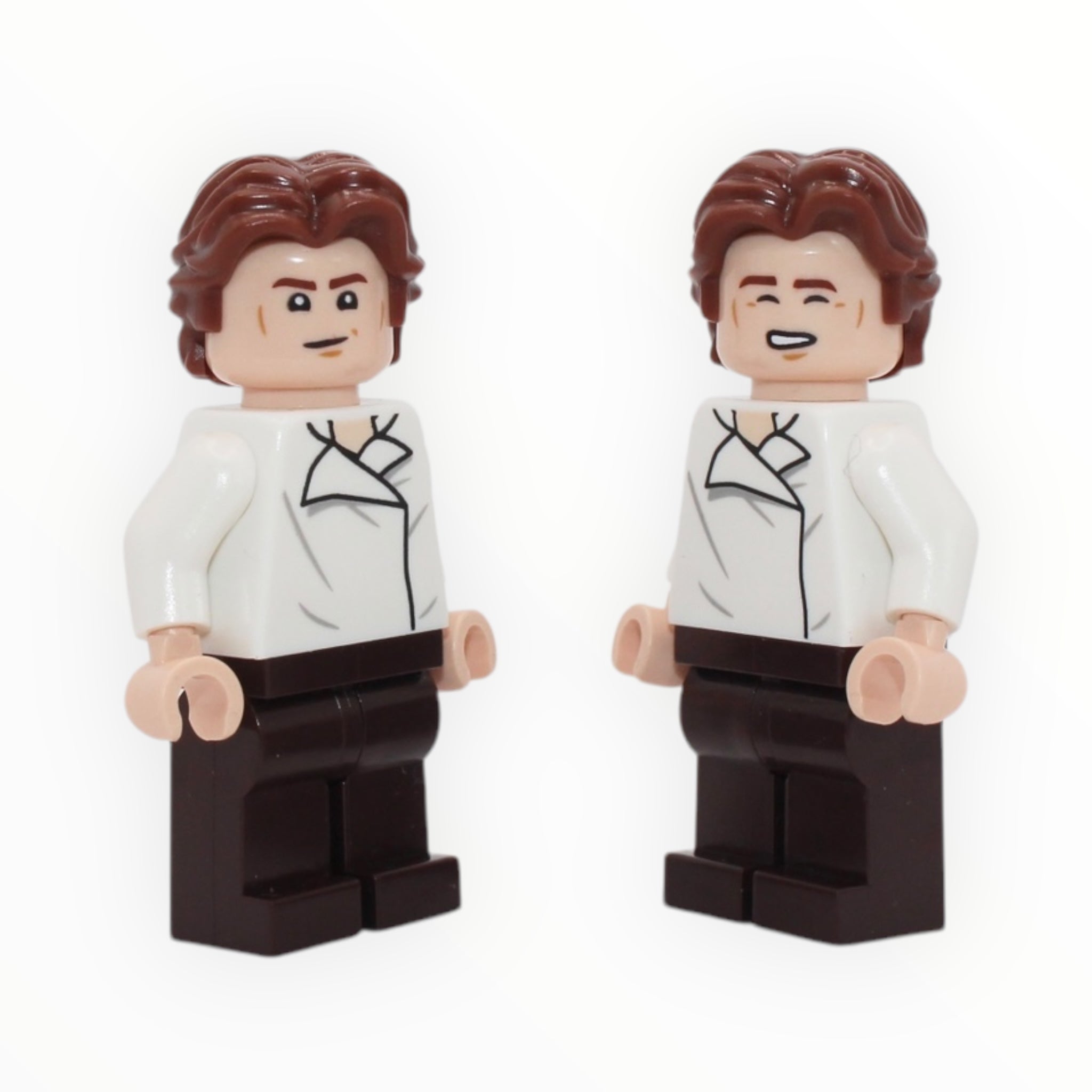 Han Solo (white shirt, dark brown pants, wavy hair, 2024)