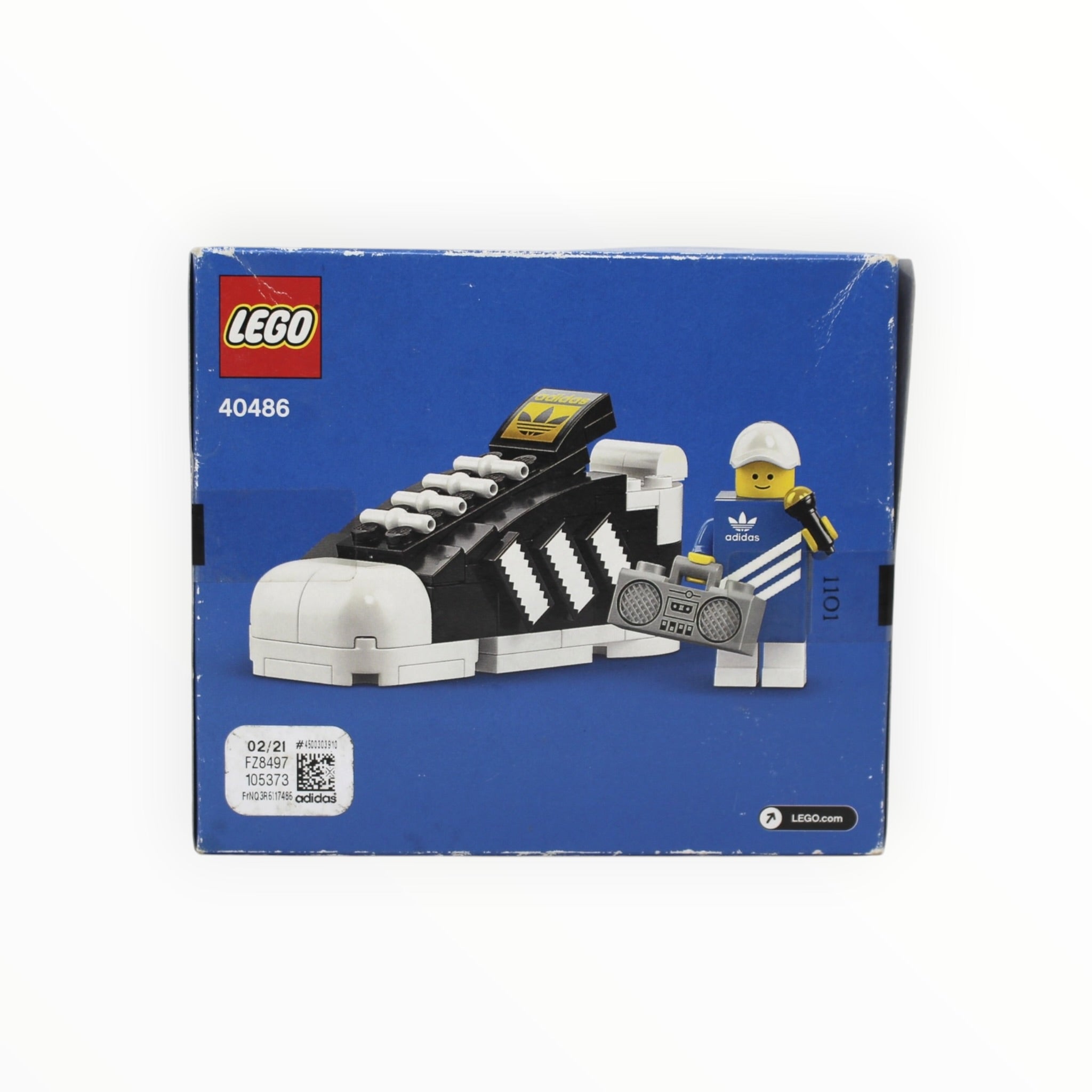 Retired Set 40486 LEGO Mini Adidas Originals Superstar (damaged box)