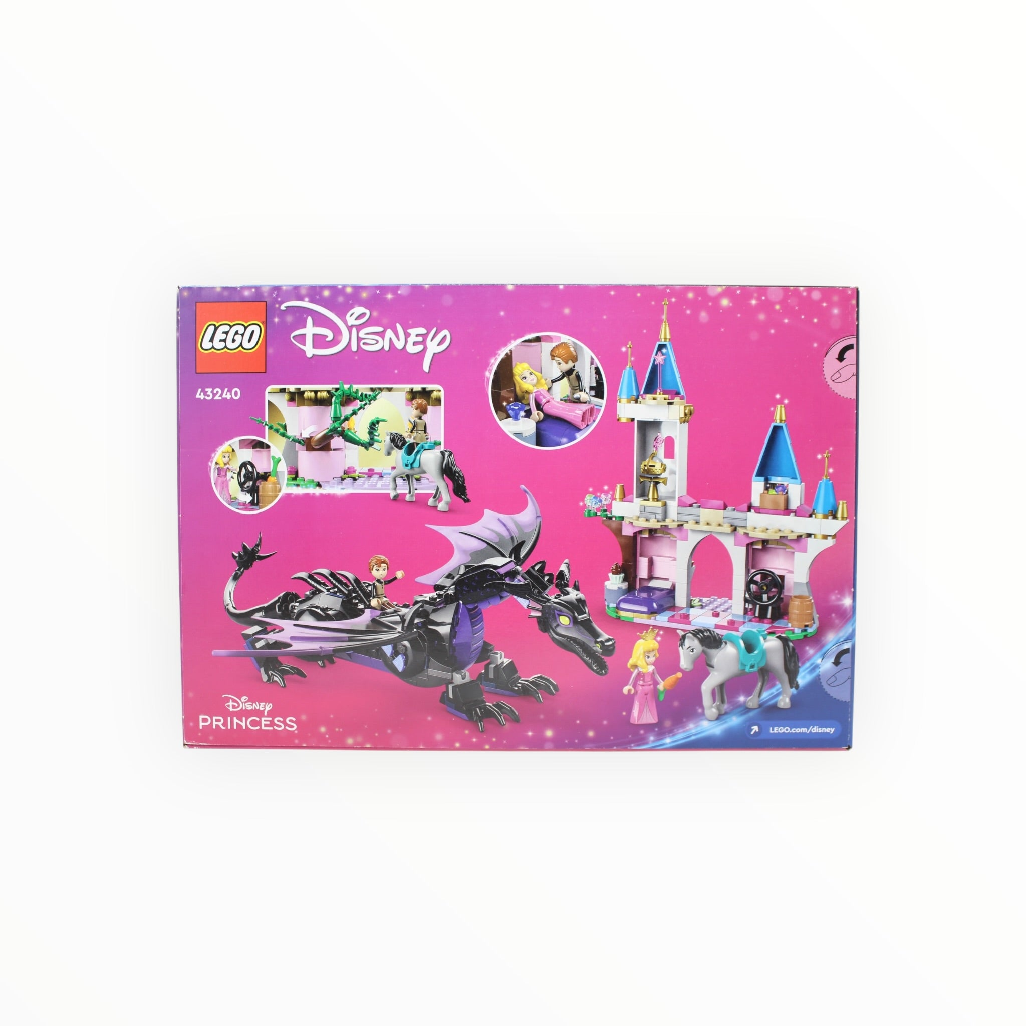 Retired Set 43240 Disney Maleficent’s Dragon Form and Aurora’s Castle